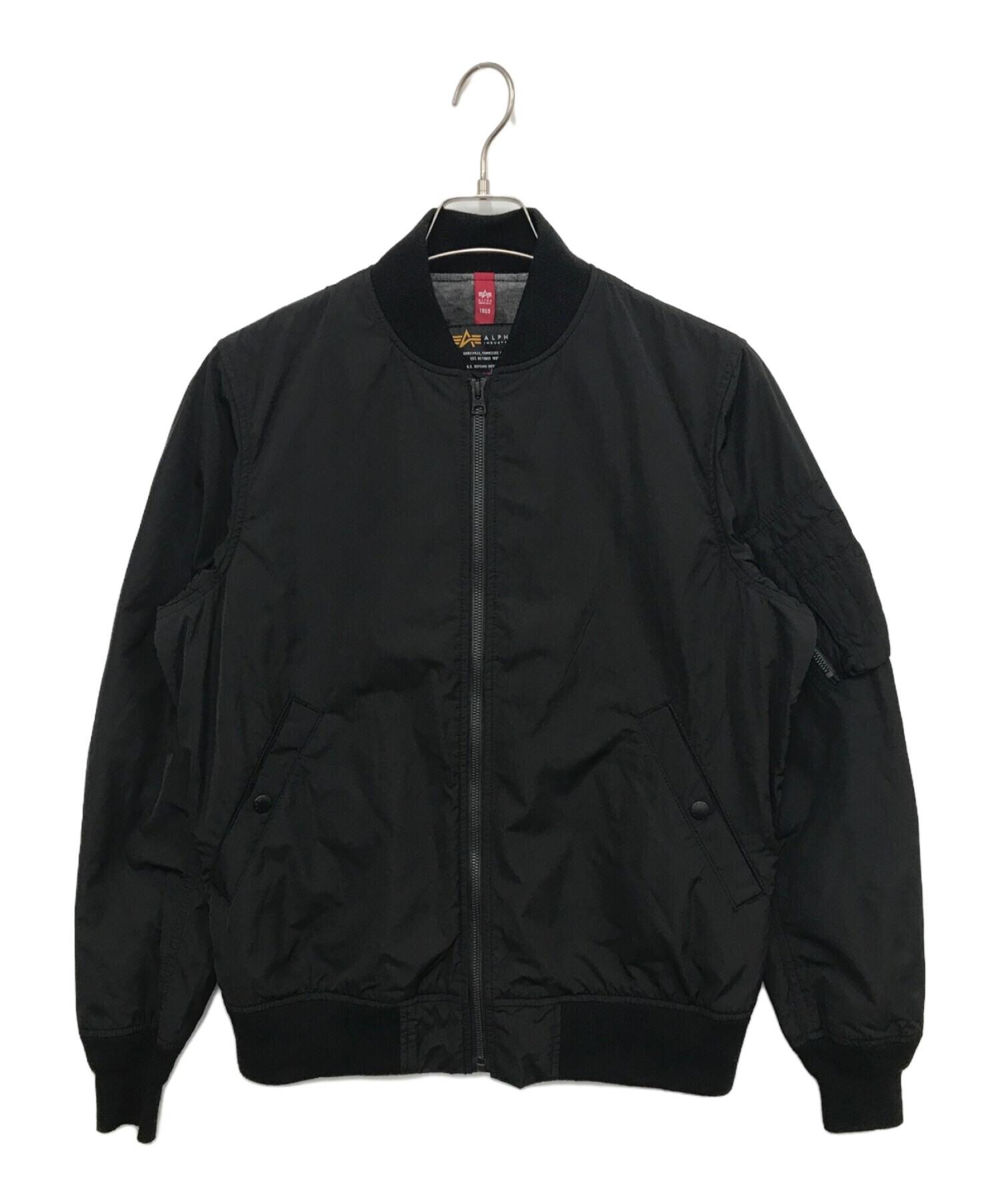 中古・古着通販】ALPHA INDUSTRIES (アルファ インダストリーズ) BONDING L-2B ボンディング ジャケット ブラック  サイズ:M｜ブランド・古着通販 トレファク公式【TREFAC FASHION】スマホサイト