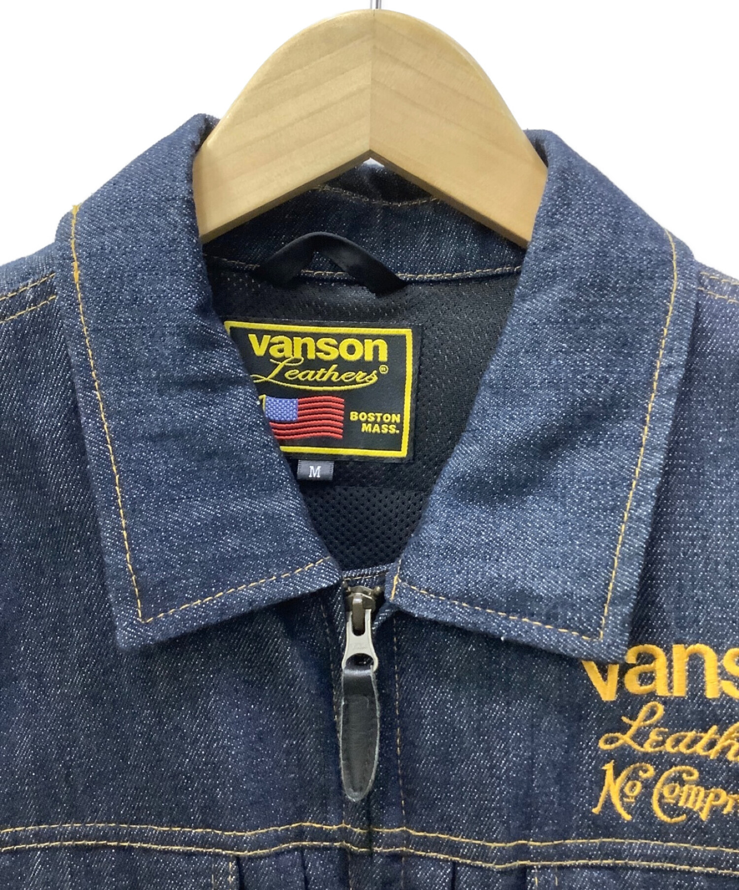 VANSON (バンソン) バイクデニムジャケット インディゴ サイズ:M