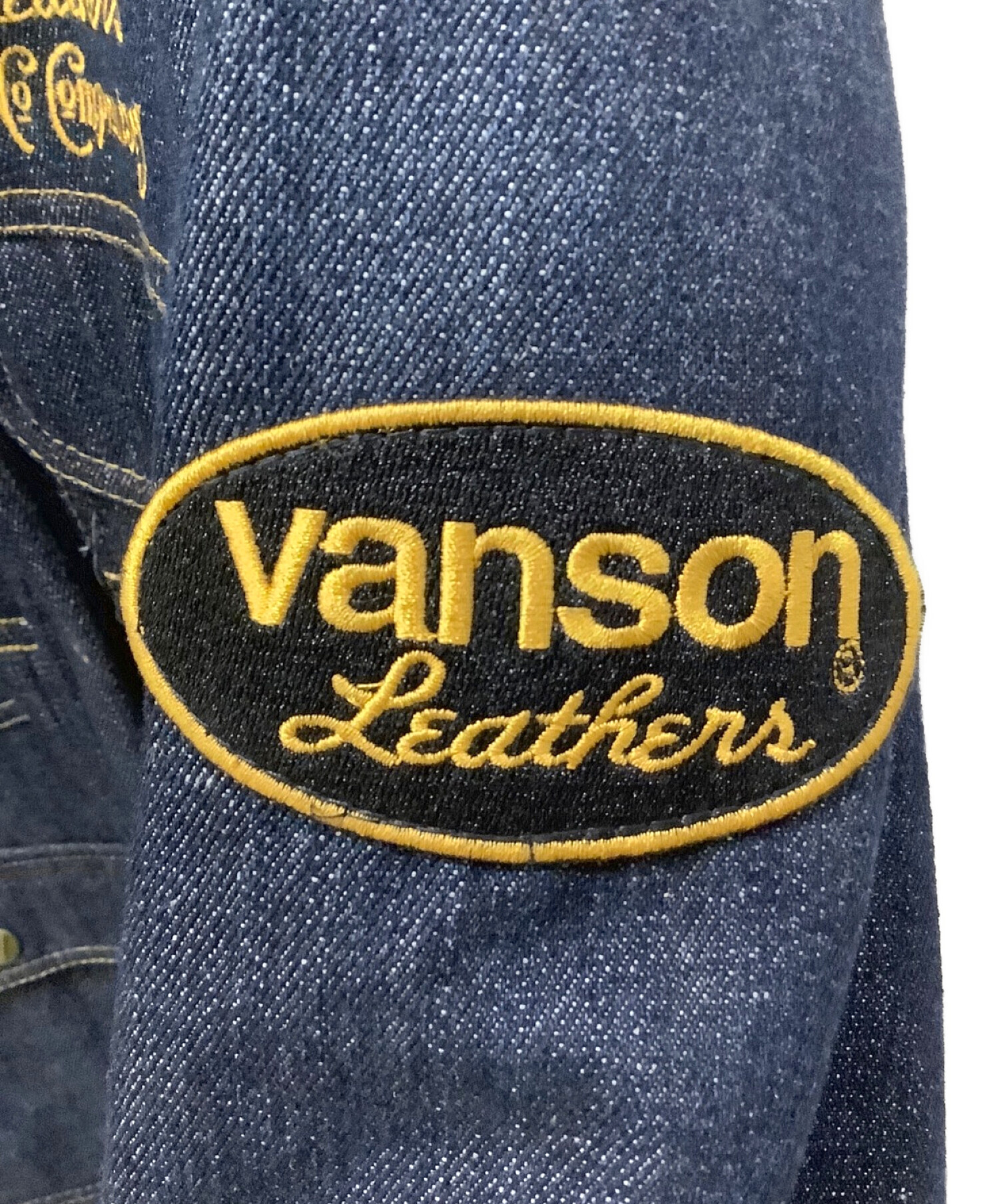 VANSON (バンソン) バイクデニムジャケット インディゴ サイズ:M