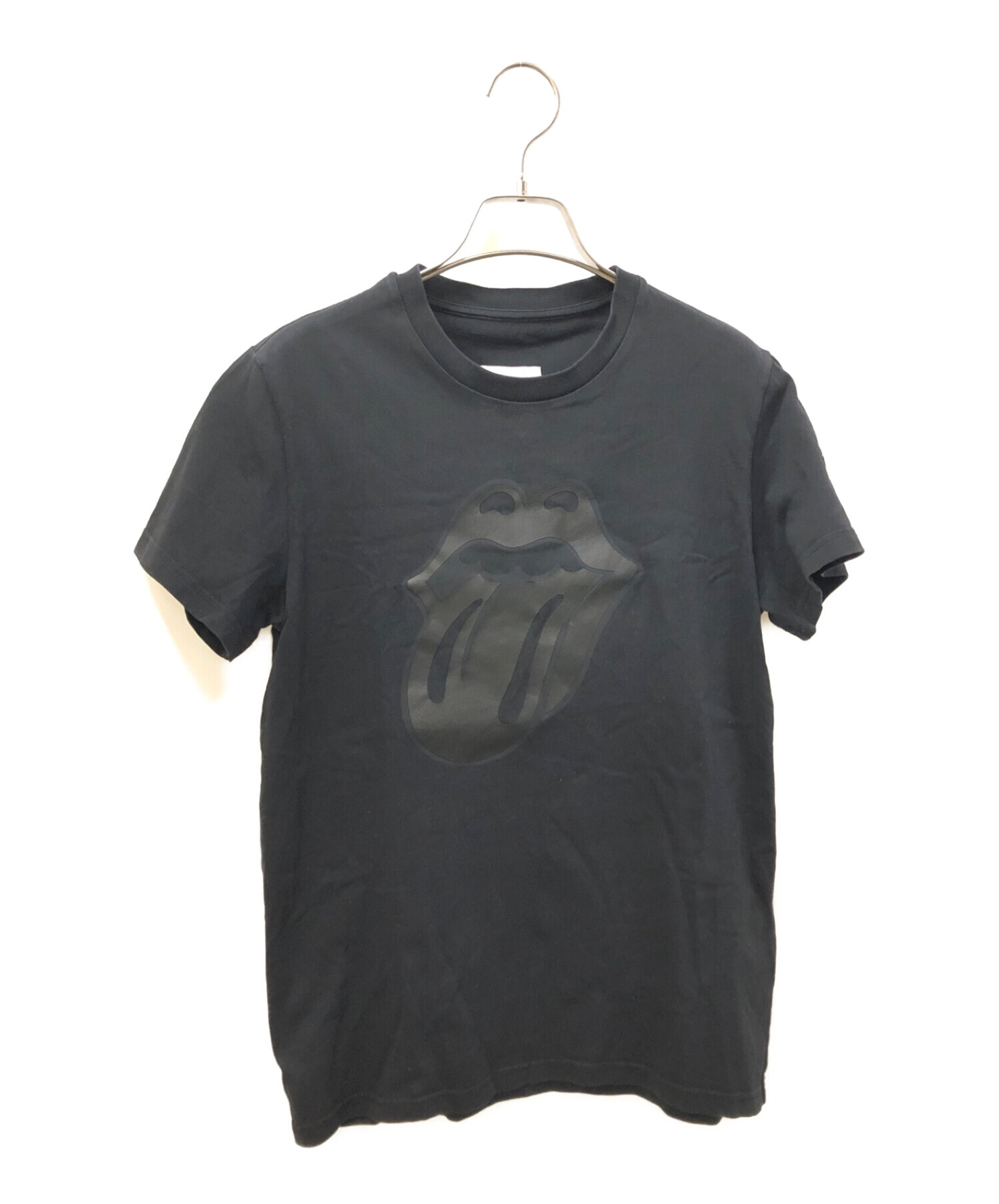 MONCLER (モンクレール) THE ROLLING STONES (ザ ローリングストーンズ) プリントTシャツ ブラック サイズ:S