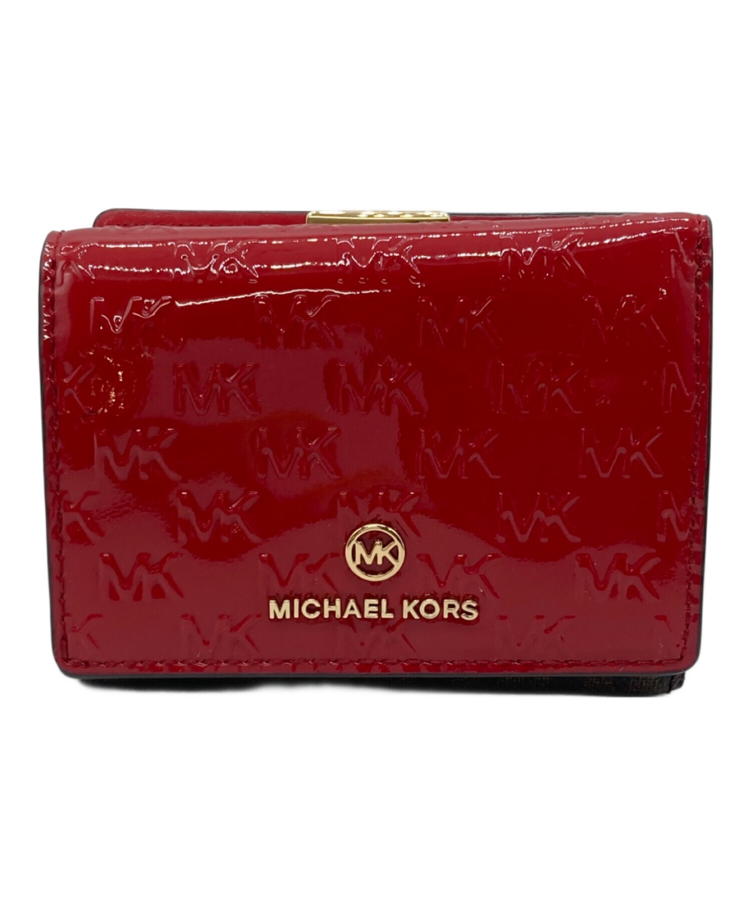 中古・古着通販】MICHAEL KORS (マイケルコース) 3つ折り財布 レッド｜ブランド・古着通販 トレファク公式【TREFAC  FASHION】スマホサイト