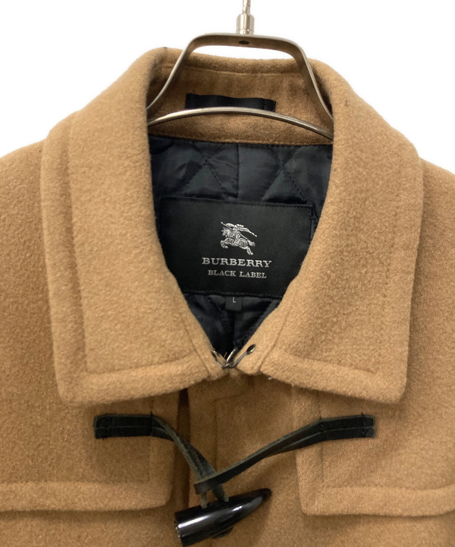 BURBERRY BLACK LABEL (バーバリーブラックレーベル) ダッフルコート ベージュ サイズ:L