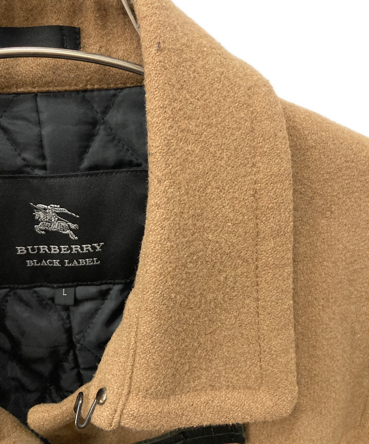 BURBERRY BLACK LABEL (バーバリーブラックレーベル) ダッフルコート ベージュ サイズ:L