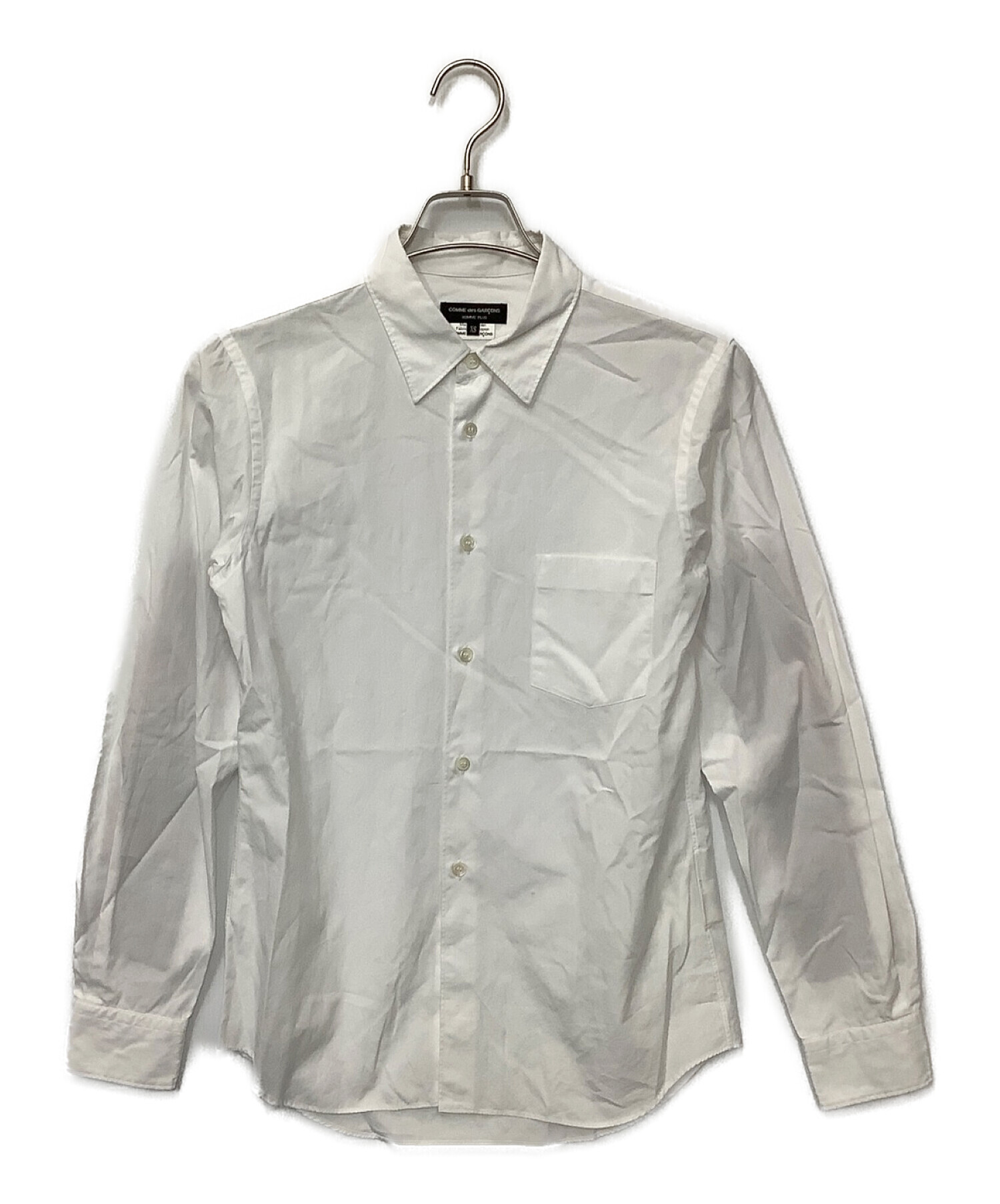 COMME des GARCONS Homme Plus (コムデギャルソンオムプリュス)) 袖切込シャツ ホワイト サイズ:XS
