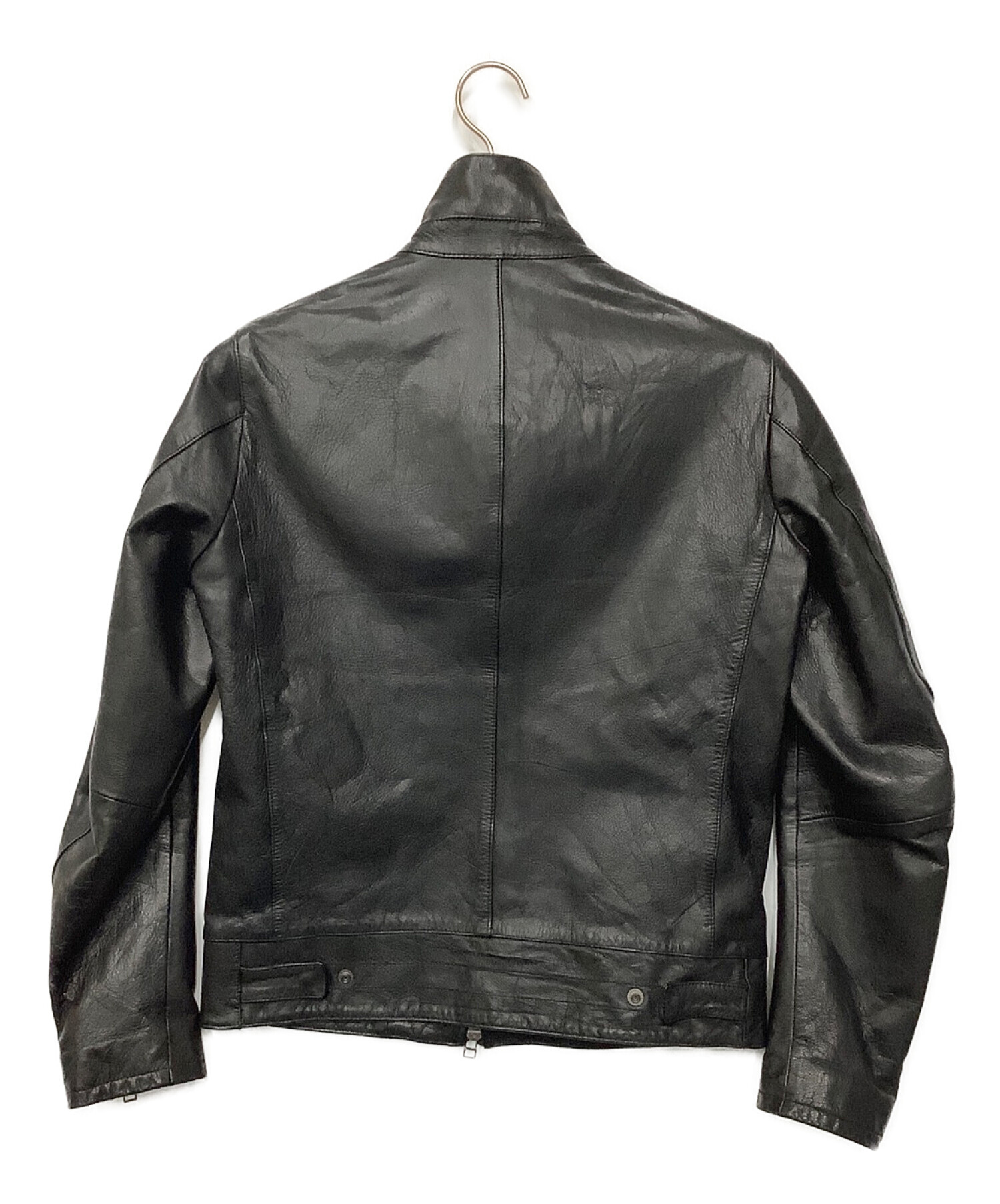 Calvin Klein (カルバンクライン) レザージャケット ブラック サイズ:M