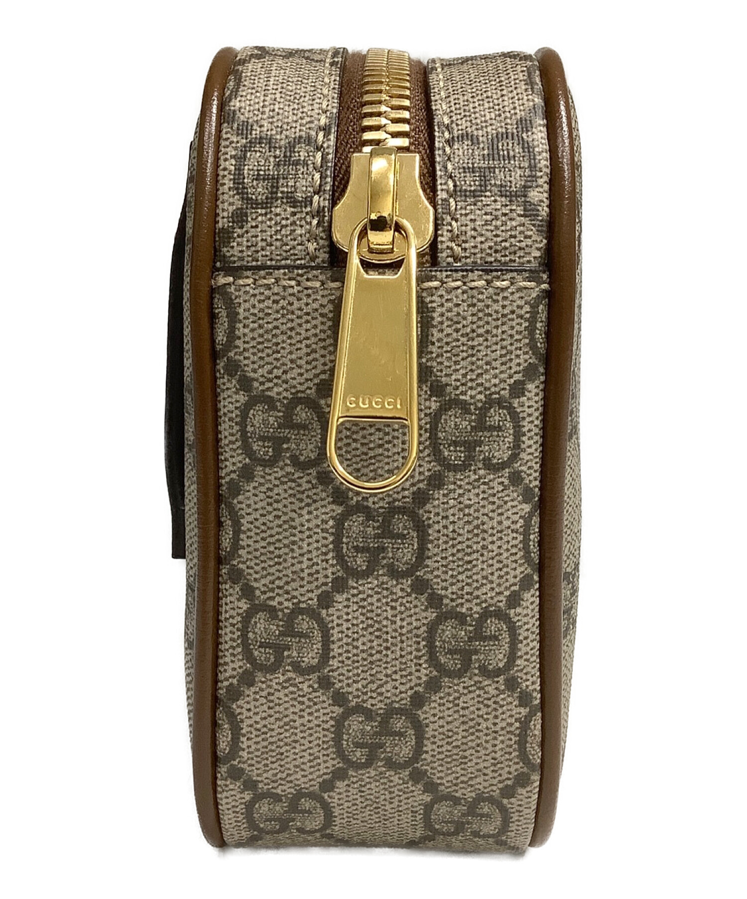 中古・古着通販】GUCCI (グッチ) クラッチバッグ ブラウン×グリーン