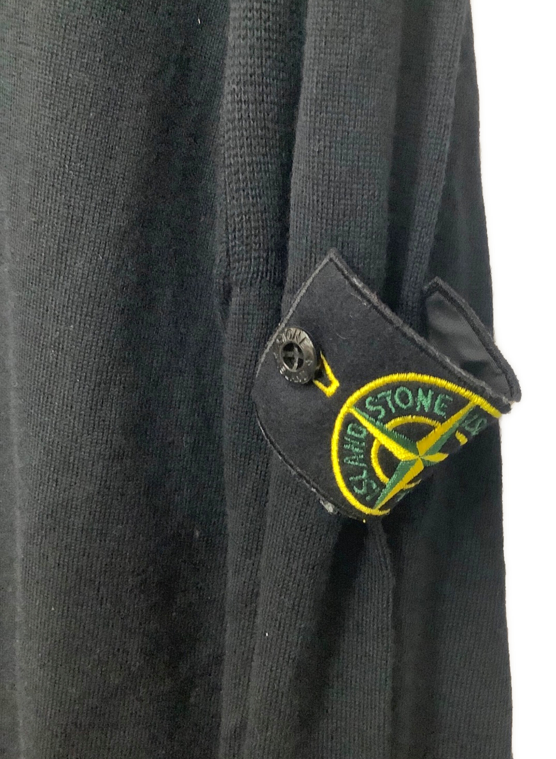 STONE ISLAND (ストーンアイランド) クルーネックニット ブラック サイズ:L 未使用品