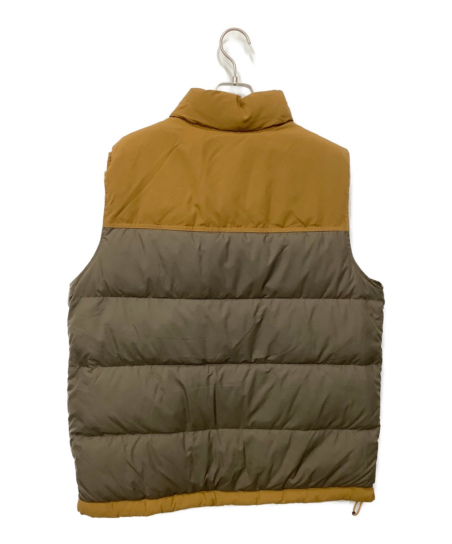 L.L.Bean (エルエルビーン) ダウンベスト グレー×ブラウン サイズ:XL 未使用品