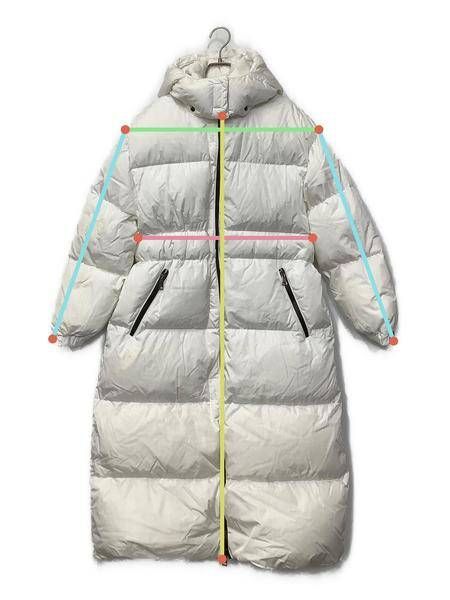 中古・古着通販】MONCLER (モンクレール) ダウンコート ホワイト サイズ:2｜ブランド・古着通販 トレファク公式【TREFAC  FASHION】スマホサイト