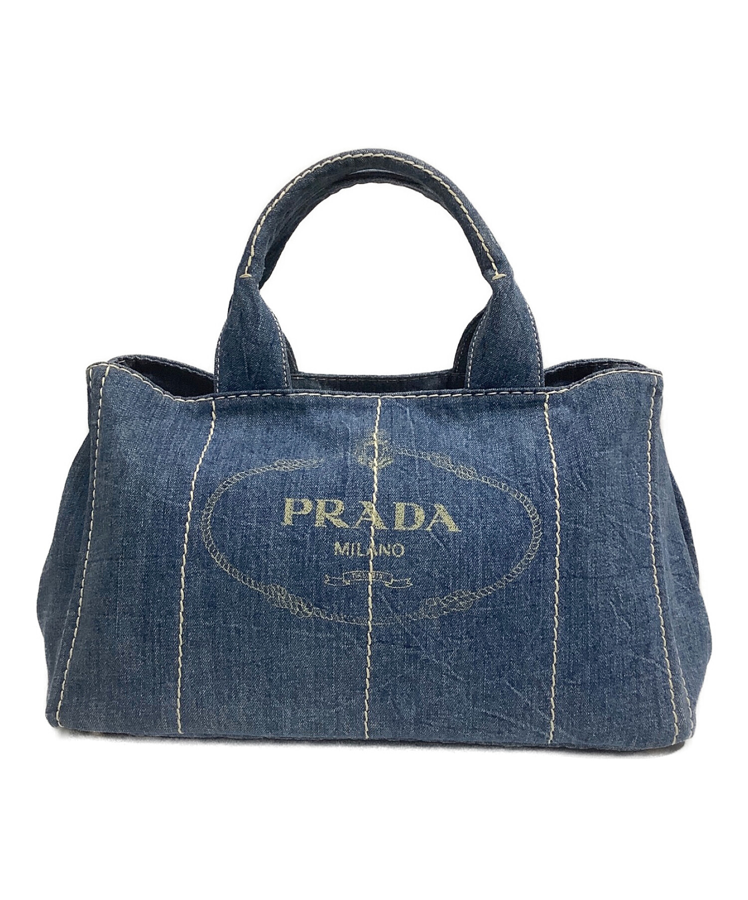 中古・古着通販】PRADA (プラダ) ハンドバッグ インディゴ｜ブランド ...