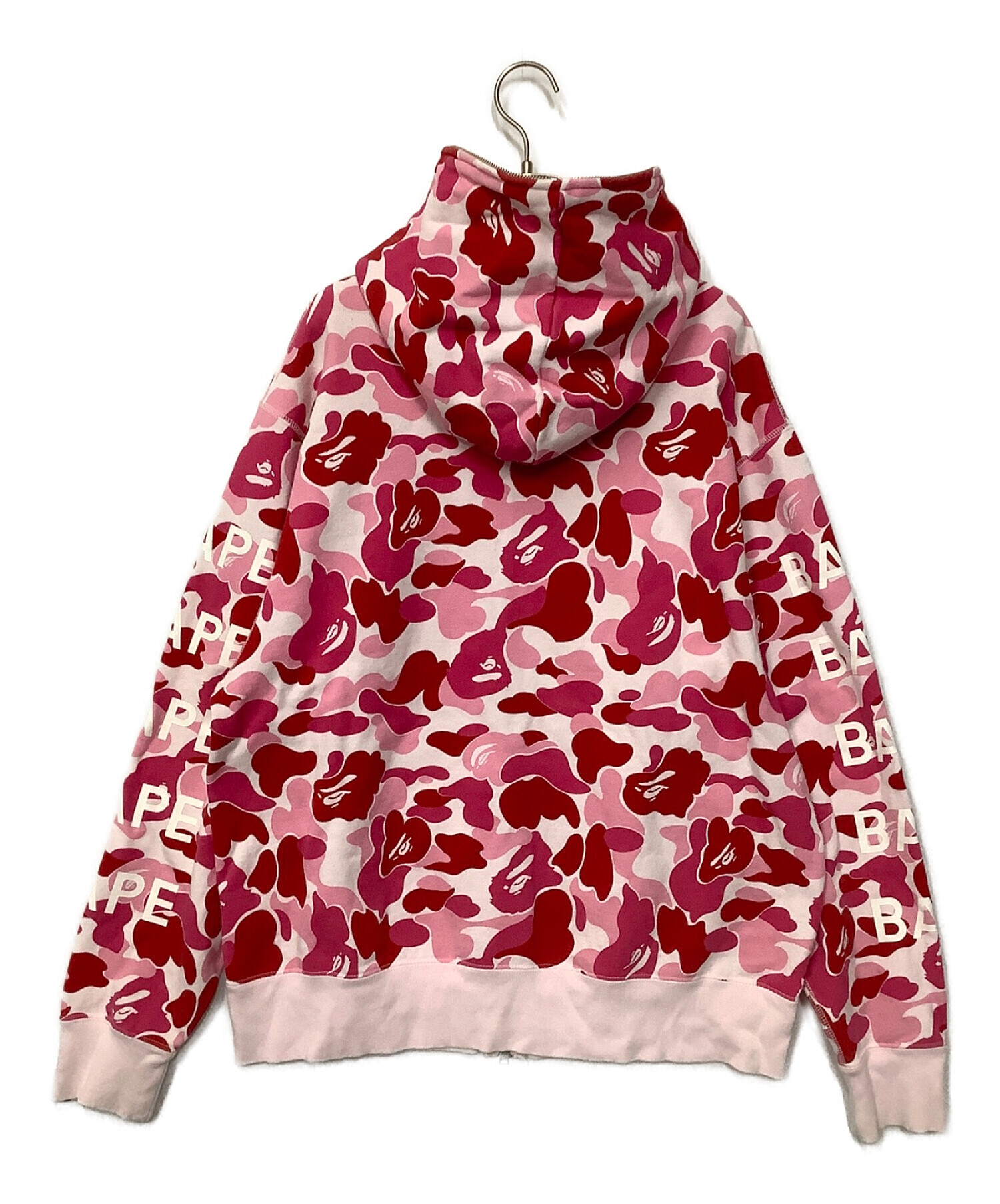 A BATHING APE (アベイシングエイプ) ジップパーカー レッド サイズ:L