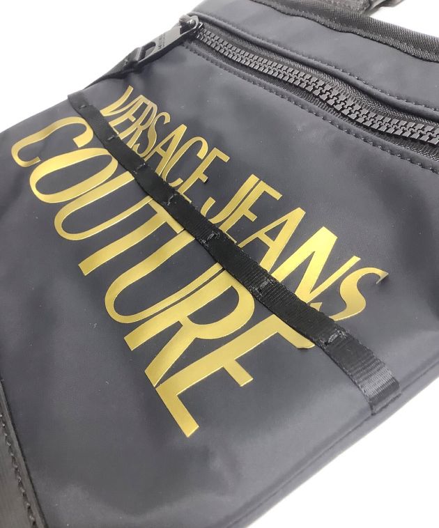 中古・古着通販】VERSACE JEANS COUTURE (ヴェルサーチ ジーンズクチュール) ショルダーバッグ ブラック×ゴールド｜ブランド・古着通販  トレファク公式【TREFAC FASHION】スマホサイト