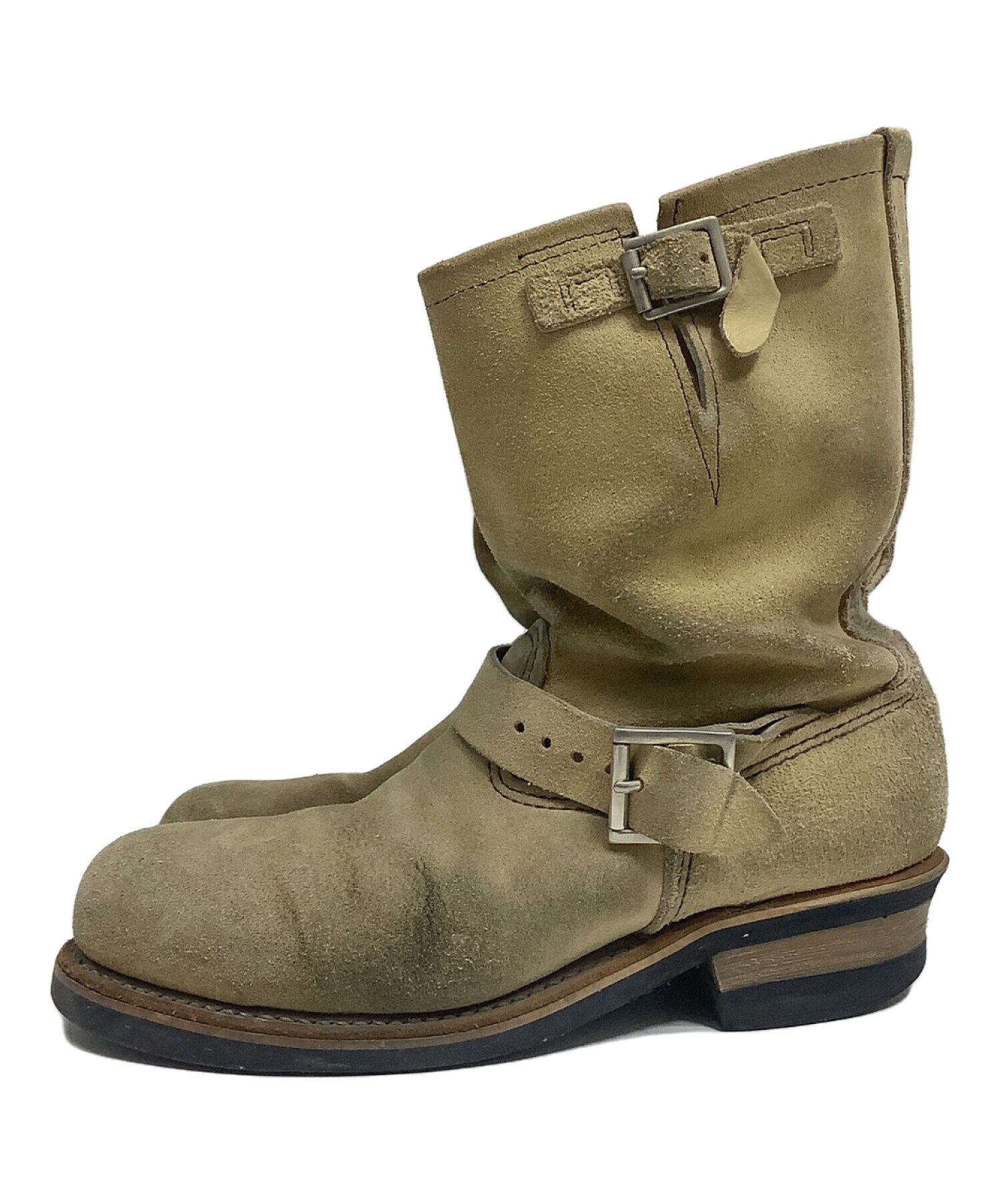 中古・古着通販】RED WING (レッドウィング) エンジニアブーツ ベージュ サイズ:USA8 D｜ブランド・古着通販  トレファク公式【TREFAC FASHION】スマホサイト