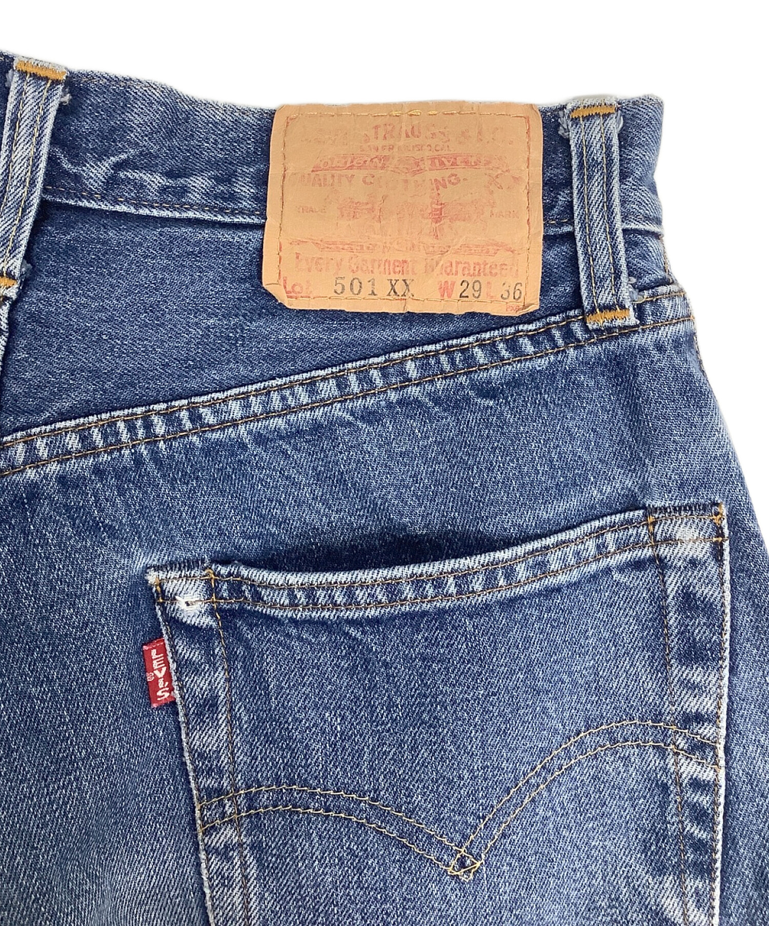 中古・古着通販】LEVI'S (リーバイス) 501XX復刻デニムハーフパンツ インディゴ サイズ:W29×L36｜ブランド・古着通販  トレファク公式【TREFAC FASHION】スマホサイト