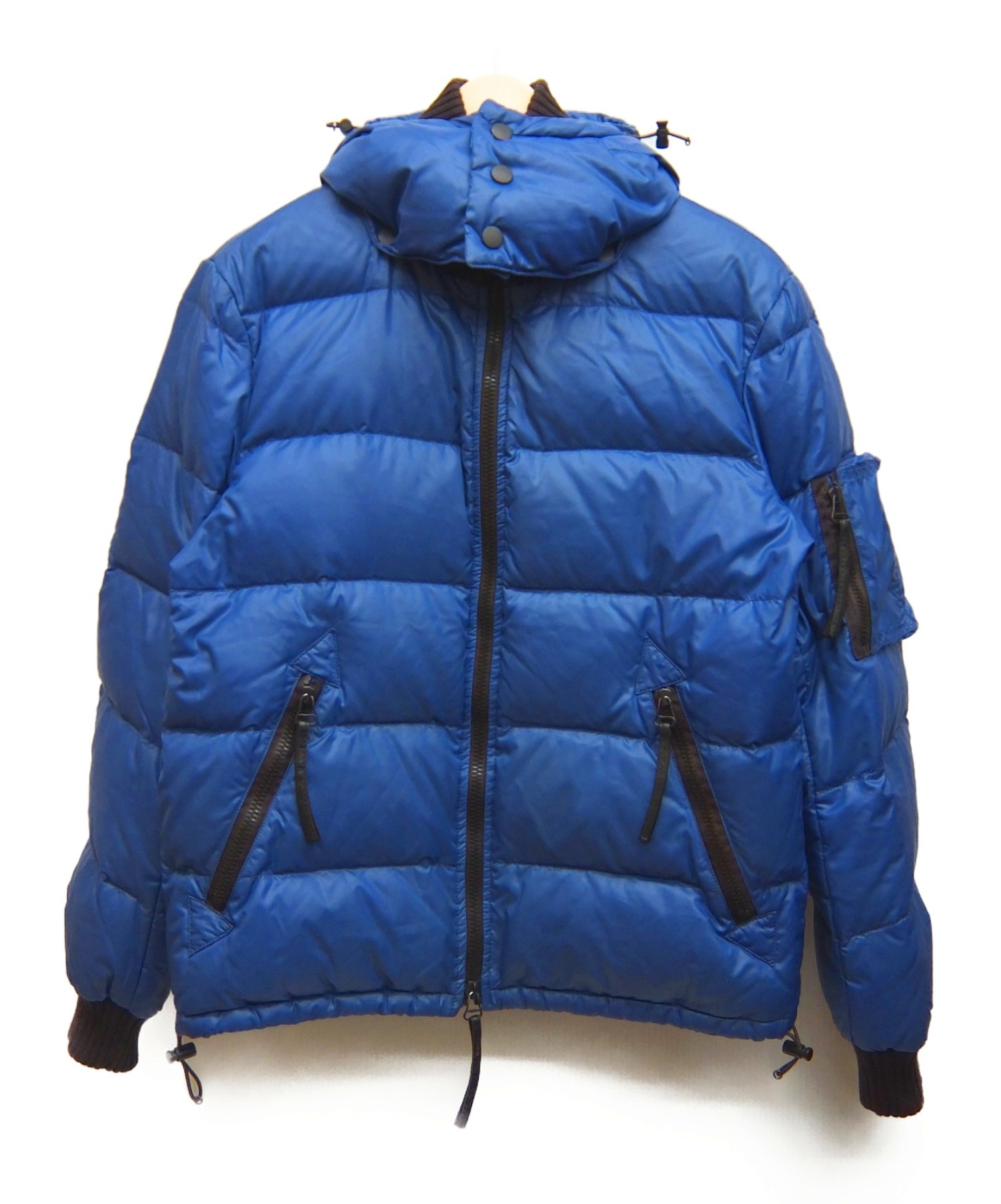 DUVETICA (デュベティカ) ダウンジャケット ブルー×ブラウン サイズ:46 無地 冬物 ダウン90%・フェザー10%