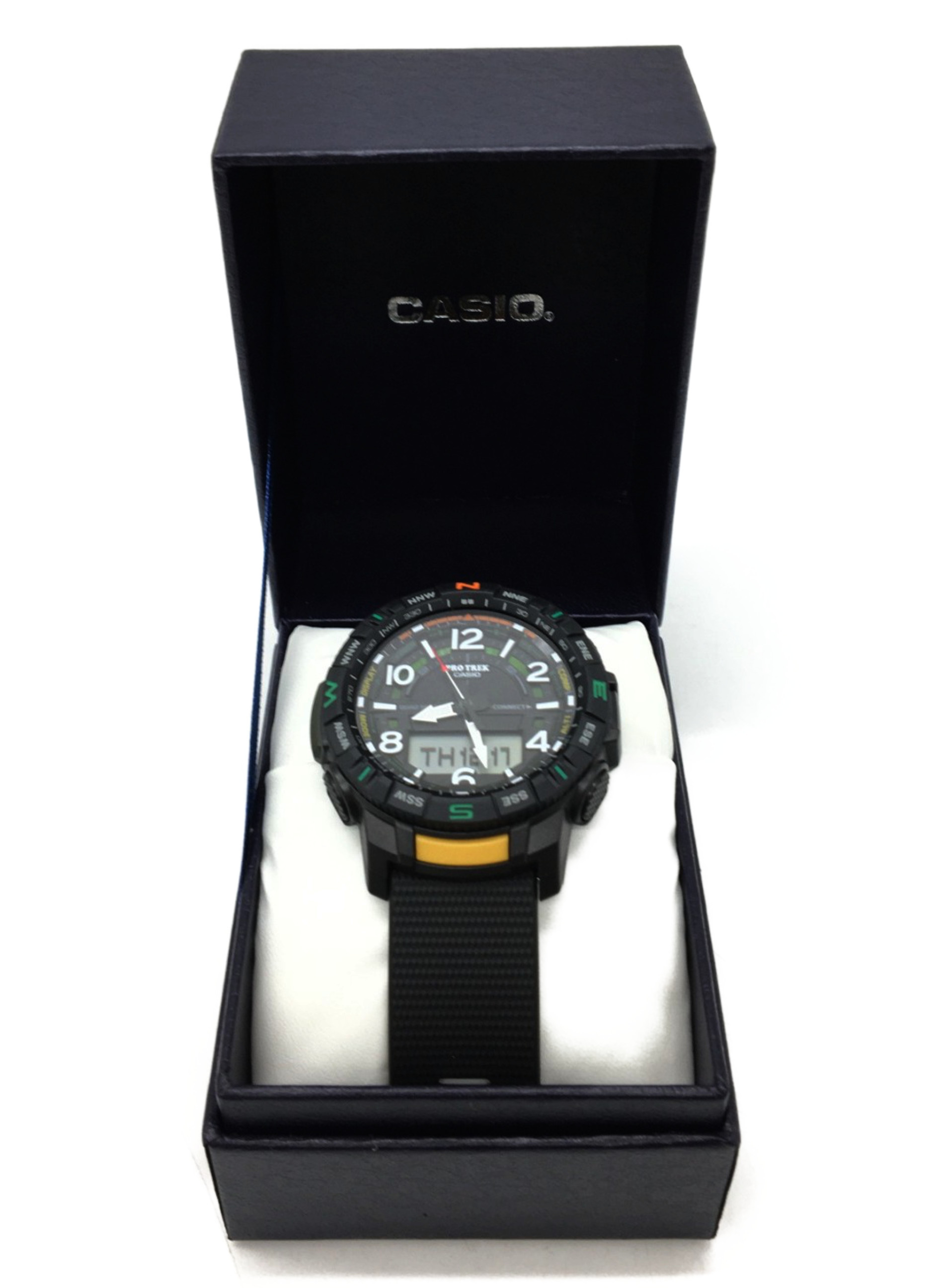 CASIO (カシオ) 腕時計 ブラック PRO TREK PRT-B50 クォーツ 動作確認済み ラバー