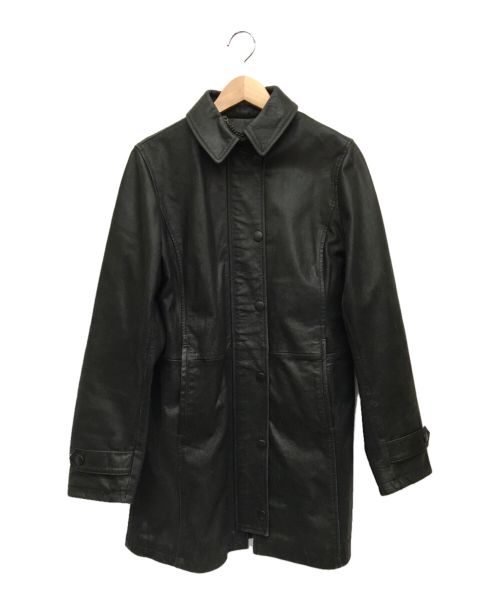 【中古・古着通販】Barbour (バブアー) レザージャケット ブラック