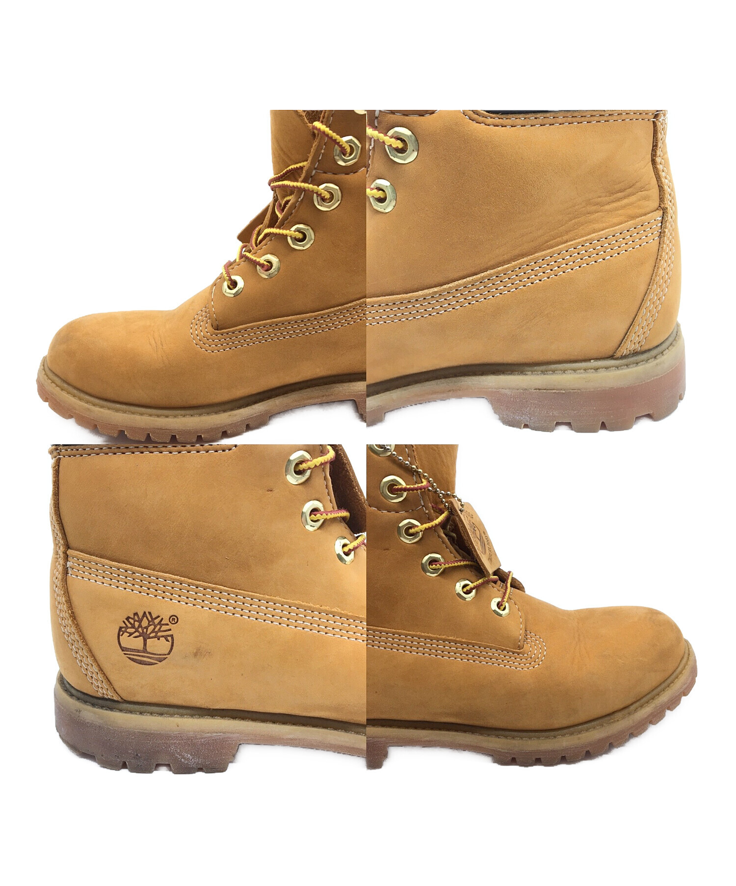 Timberland (ティンバーランド) 6ホールブーツ オレンジ サイズ:7.5