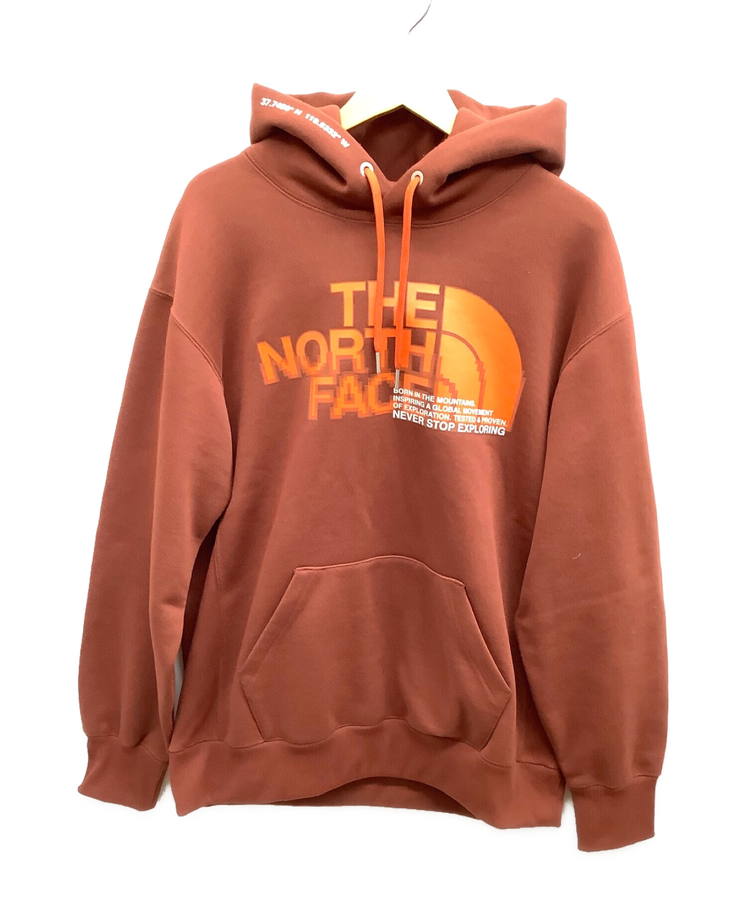 THE NORTH FACE (ザ ノース フェイス) フロントハーフドームフーディ ブラウン サイズ:XL