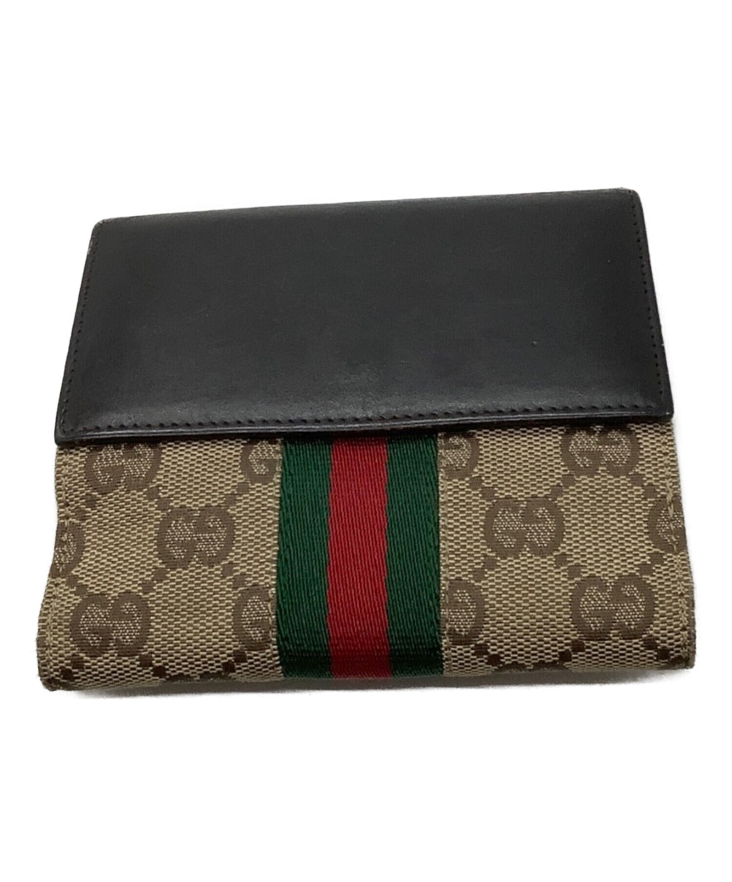 中古・古着通販】GUCCI (グッチ) ジャッキー2つ折り財布 ブラウン