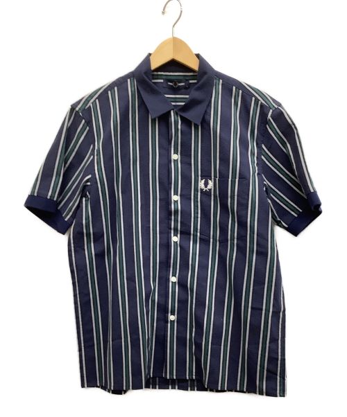 中古・古着通販】FRED PERRY (フレッドペリー) 半袖シャツ ブルー