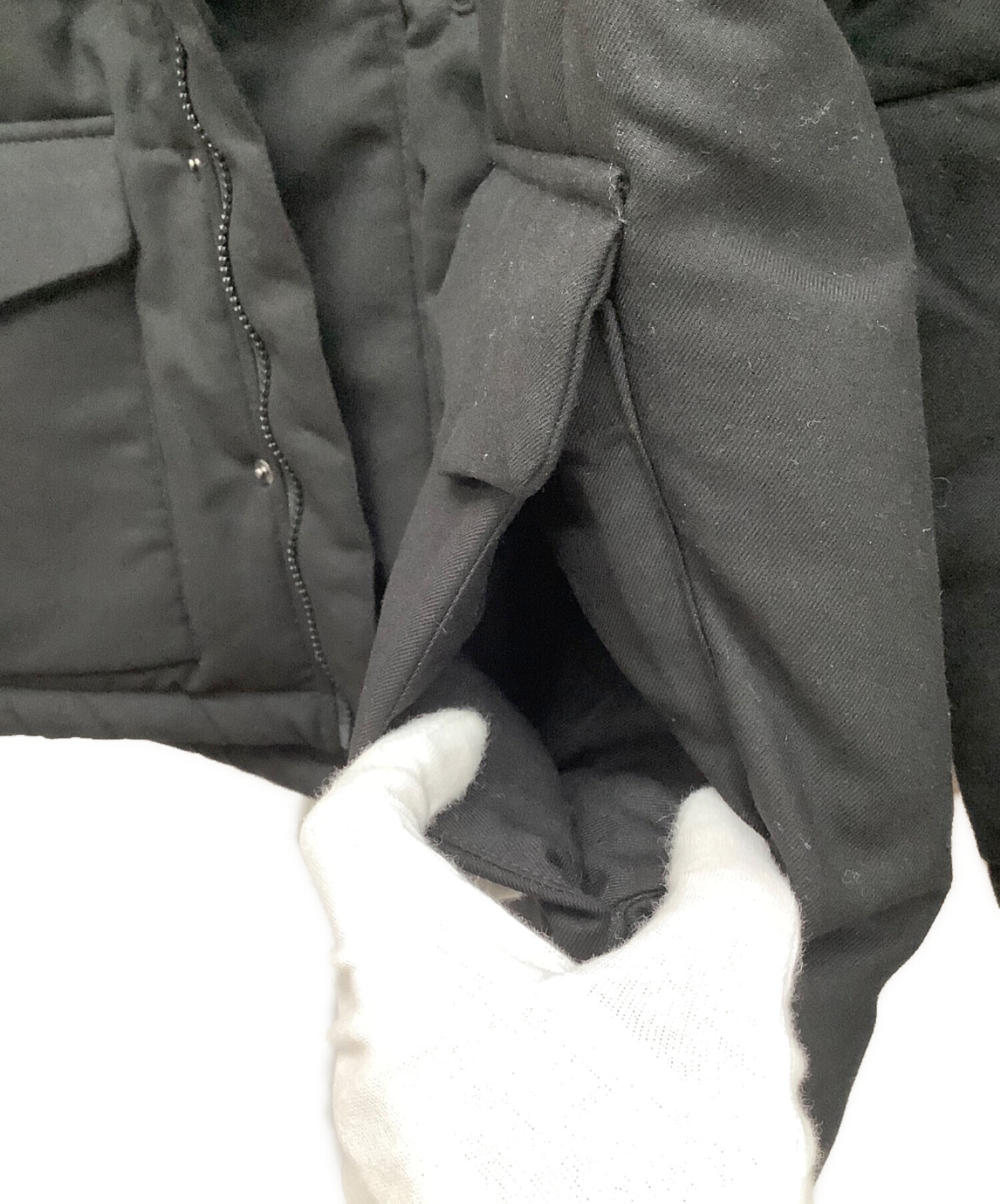 中古・古着通販】HIBECK (ハイベック) 中綿ジャケット ブラック サイズ