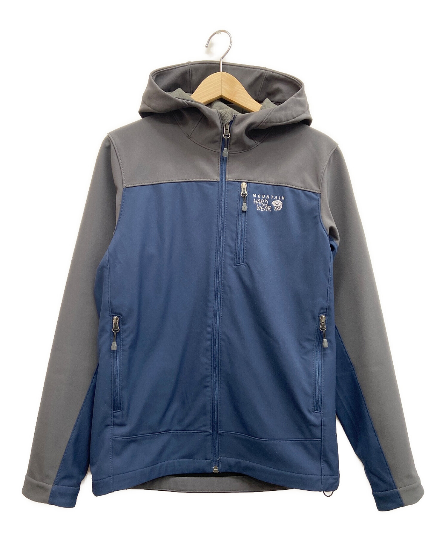 MOUNTAIN HARD WEAR (マウンテンハードウェア) ジャージトップ グレー×ネイビー サイズ:S