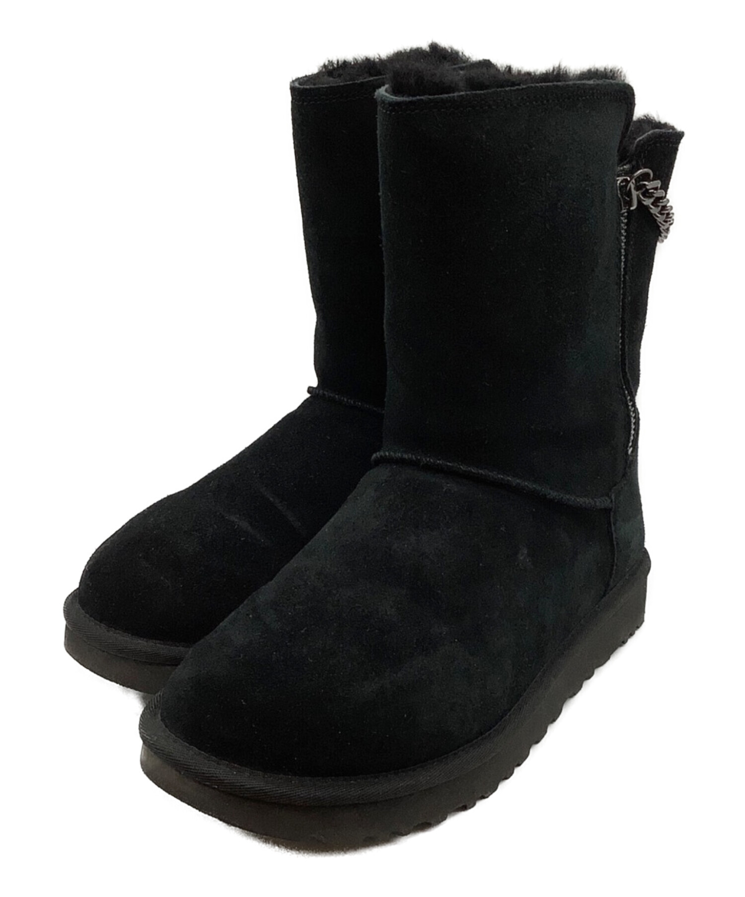 ☆新品☆UGG☆クラシックショートスパークルジップ(Black/W5/22cm