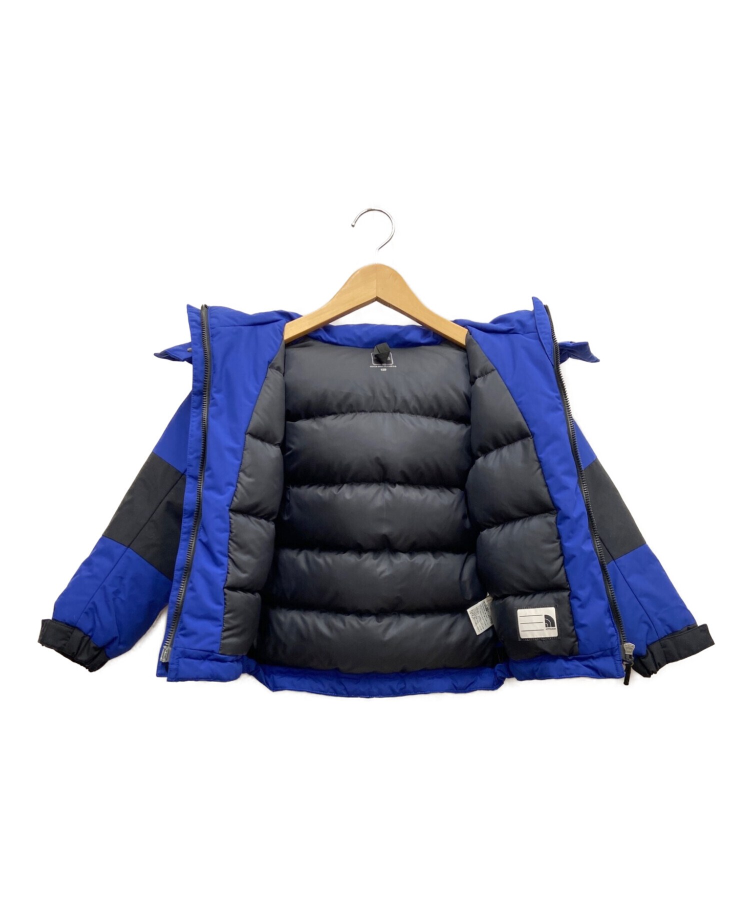 THE NORTH FACE (ザ ノース フェイス) ダウンジャケット ブルー×ブラック サイズ:120