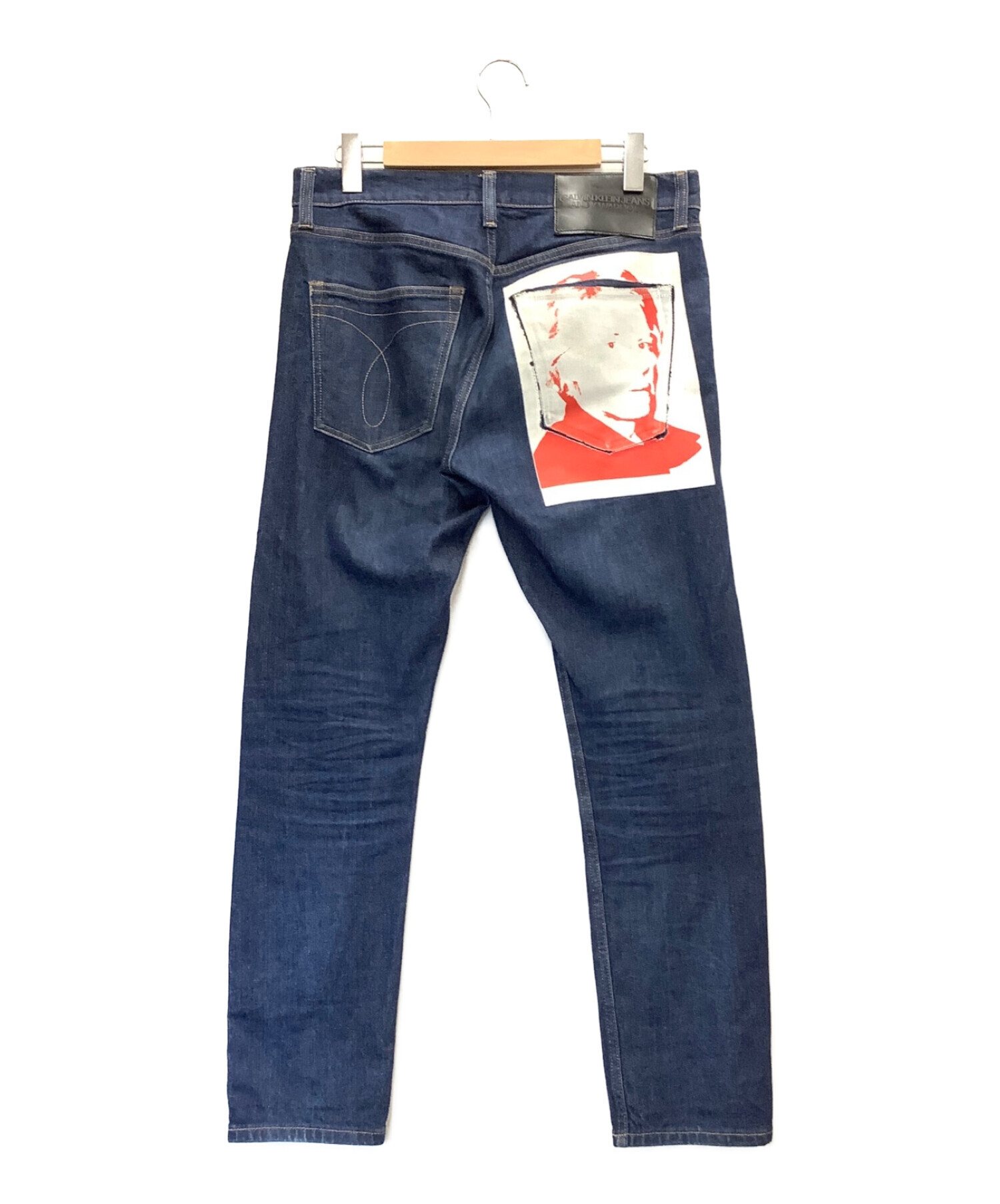 Calvin Klein Jeans (カルバンクラインジーンズ) ANDY WARHOL (アンディウォーホル) プリントデニムパンツ インディゴ  サイズ:W30×L30
