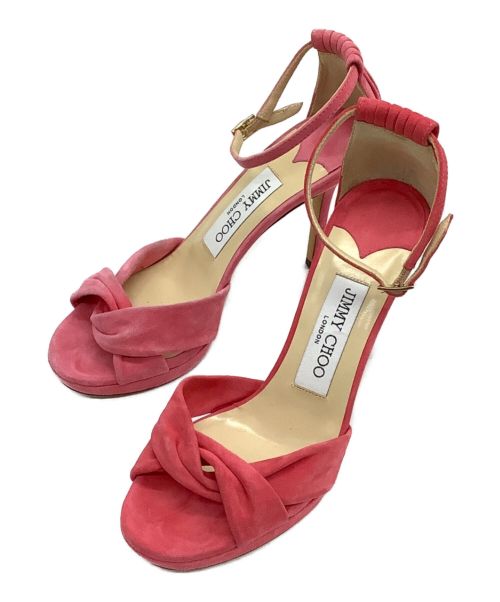 中古・古着通販】JIMMY CHOO (ジミーチュウ) リボンサンダル ピンク