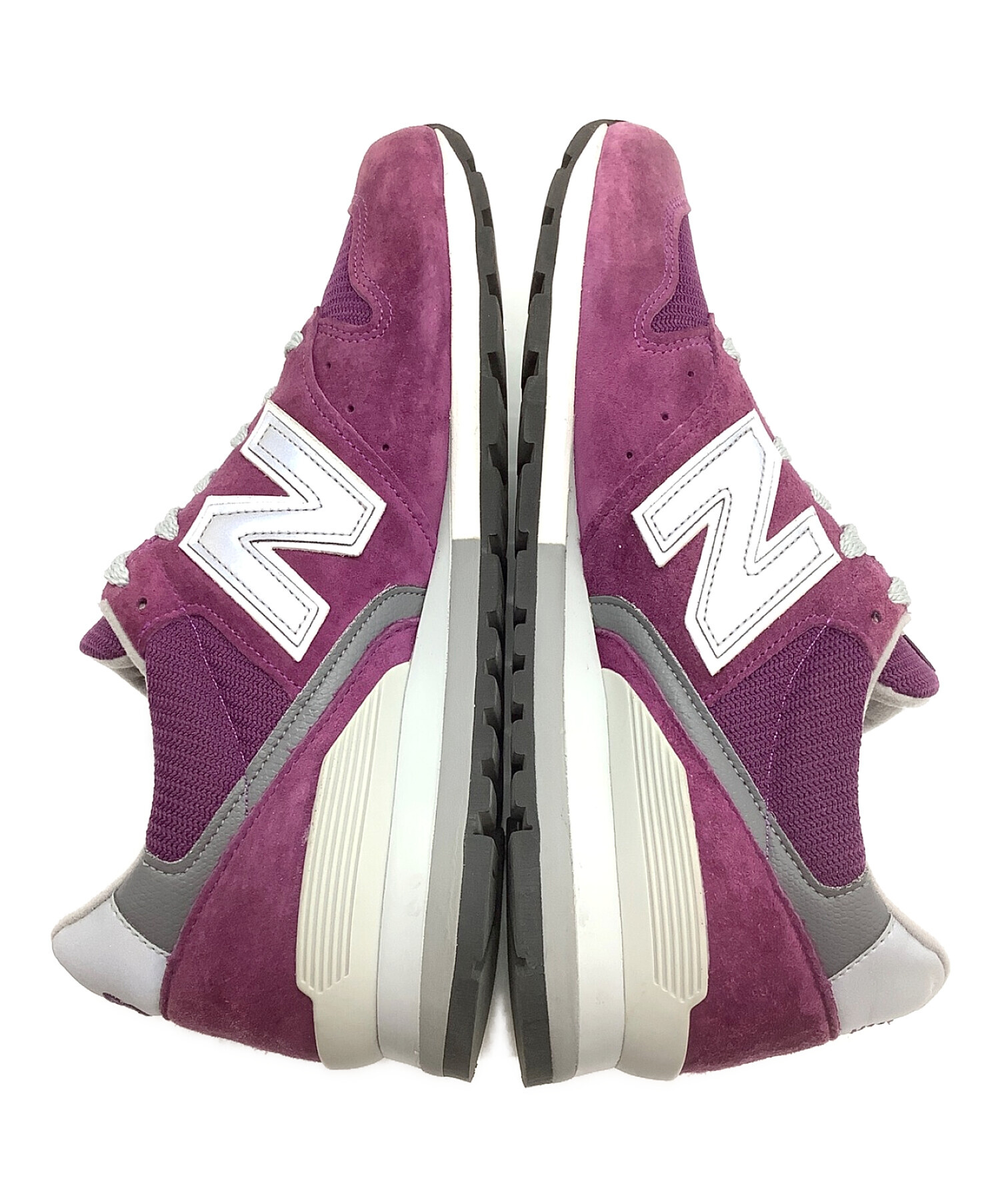 NEW BALANCE (ニューバランス) スニーカー パープル×グレー サイズ:US 91/2