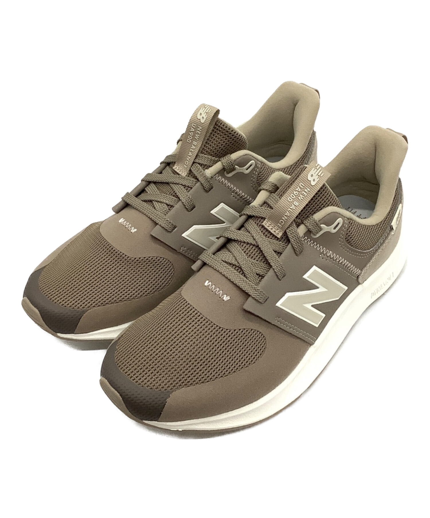 NEW BALANCE (ニューバランス) スニーカー ブラウン×ホワイト サイズ:UK 9 未使用品