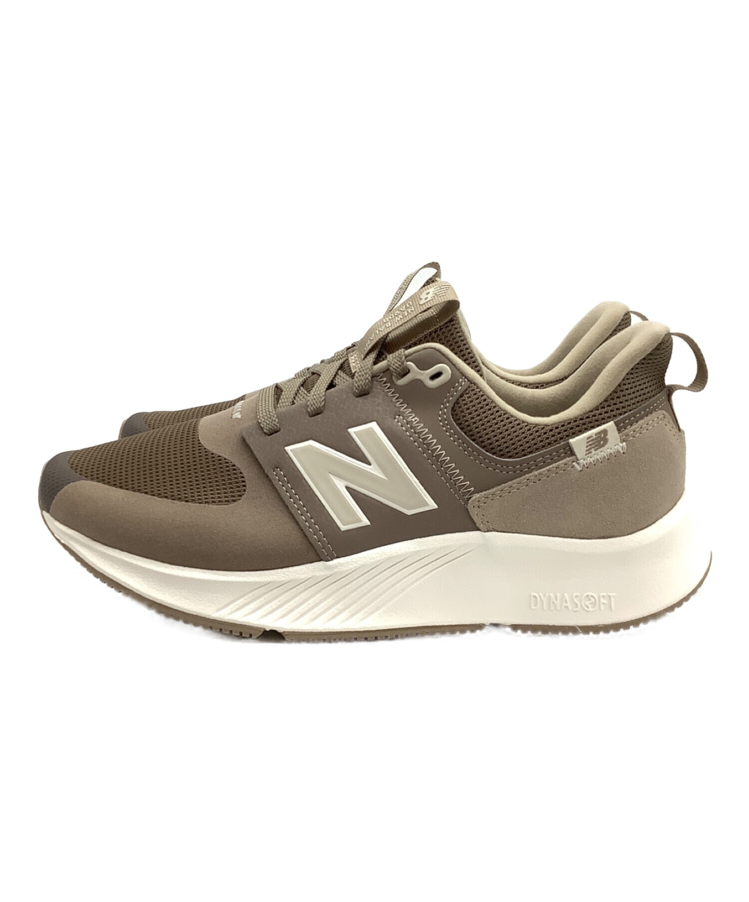 NEW BALANCE (ニューバランス) スニーカー ブラウン×ホワイト サイズ:UK 9 未使用品