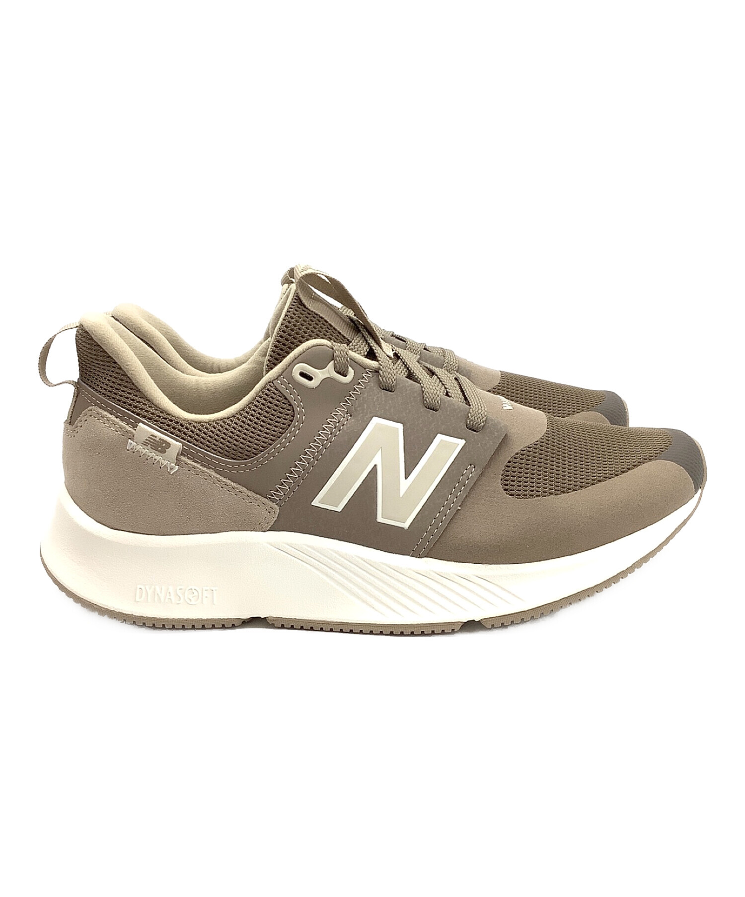 NEW BALANCE (ニューバランス) スニーカー ブラウン×ホワイト サイズ:UK 9 未使用品