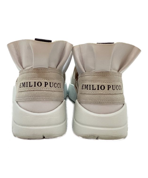 Emilio Pucci (エミリオ プッチ) フリルスニーカー ホワイト サイズ:36