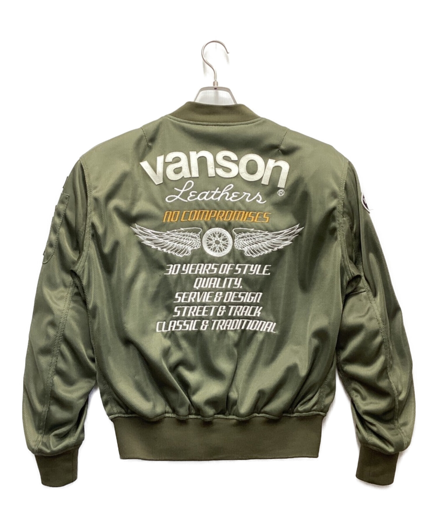 VANSON (バンソン) MA-1ジャケット カーキ サイズ:L