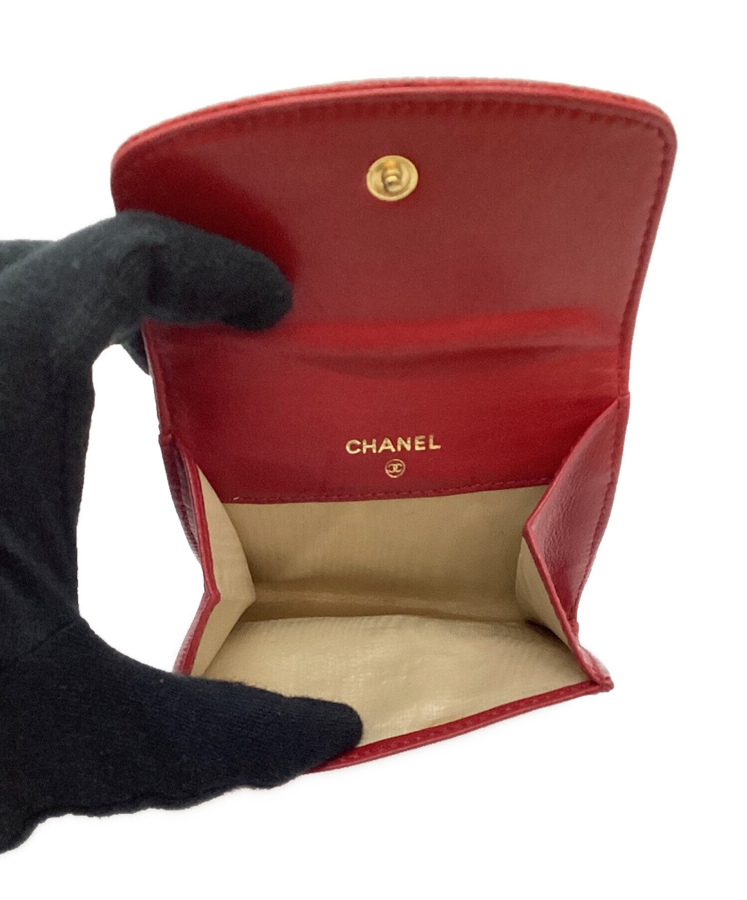 CHANEL (シャネル) コインケース レッド