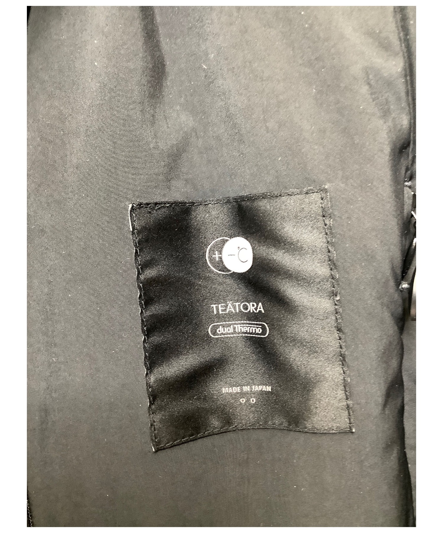 teatora (テアトラ) Device Coat DUAL THERMO ブラック サイズ:2 小松精錬社KOMATHERMO。