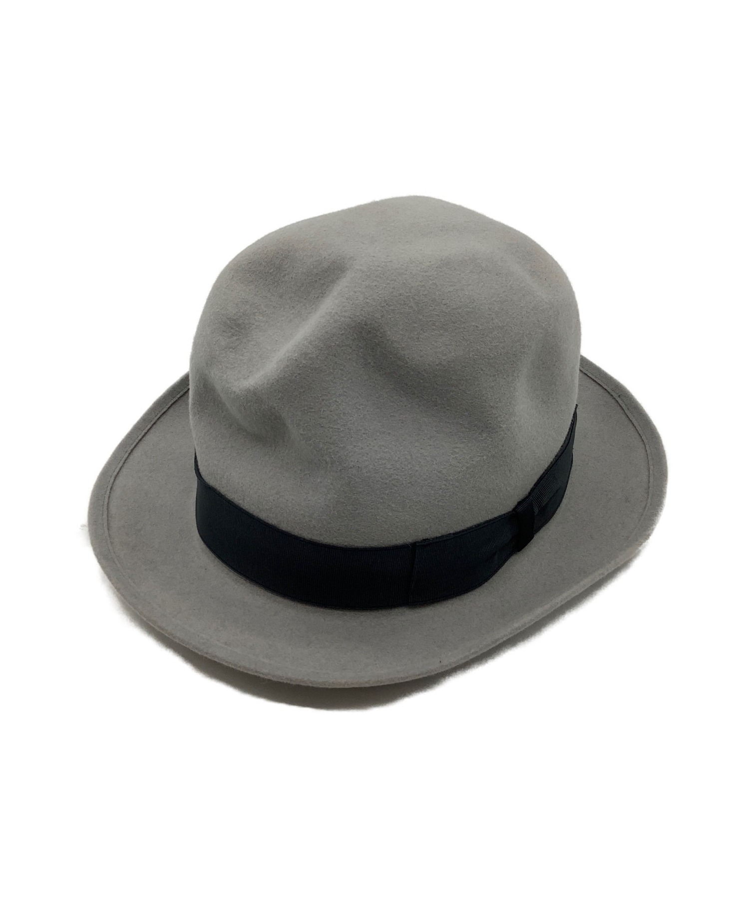 BORSALINO (ボルサリーノ) ハット グレー サイズ:SIZE ・USA 7 3/8 ・UK 7 1/4 ファーフェルト