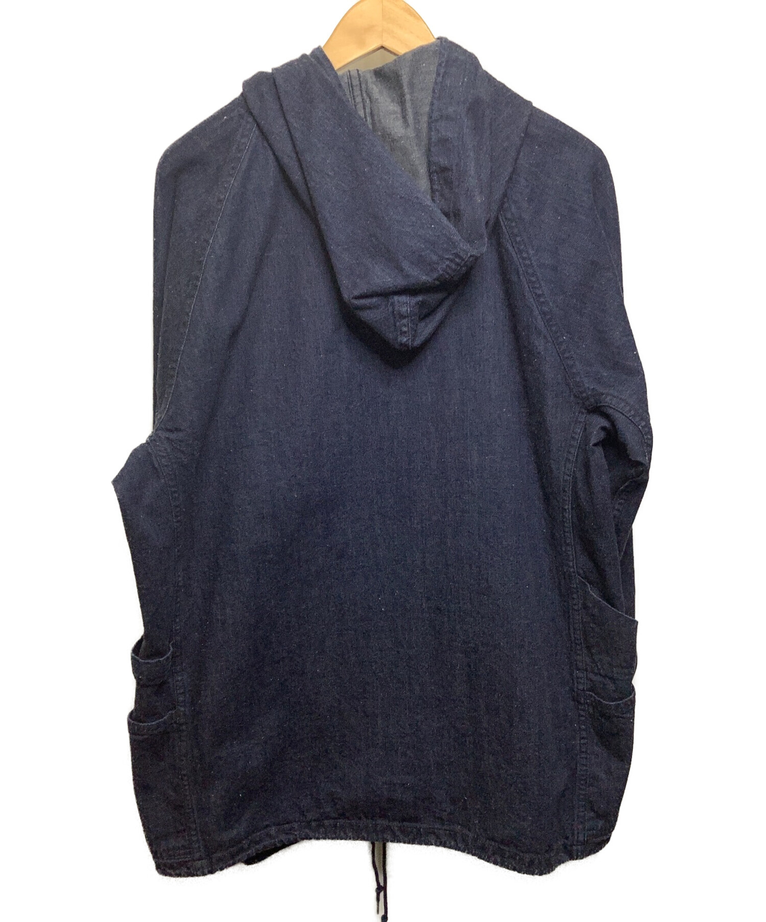 SASSAFRAS (ササフラス) デニムパーカージャケット ブルー サイズ:XL