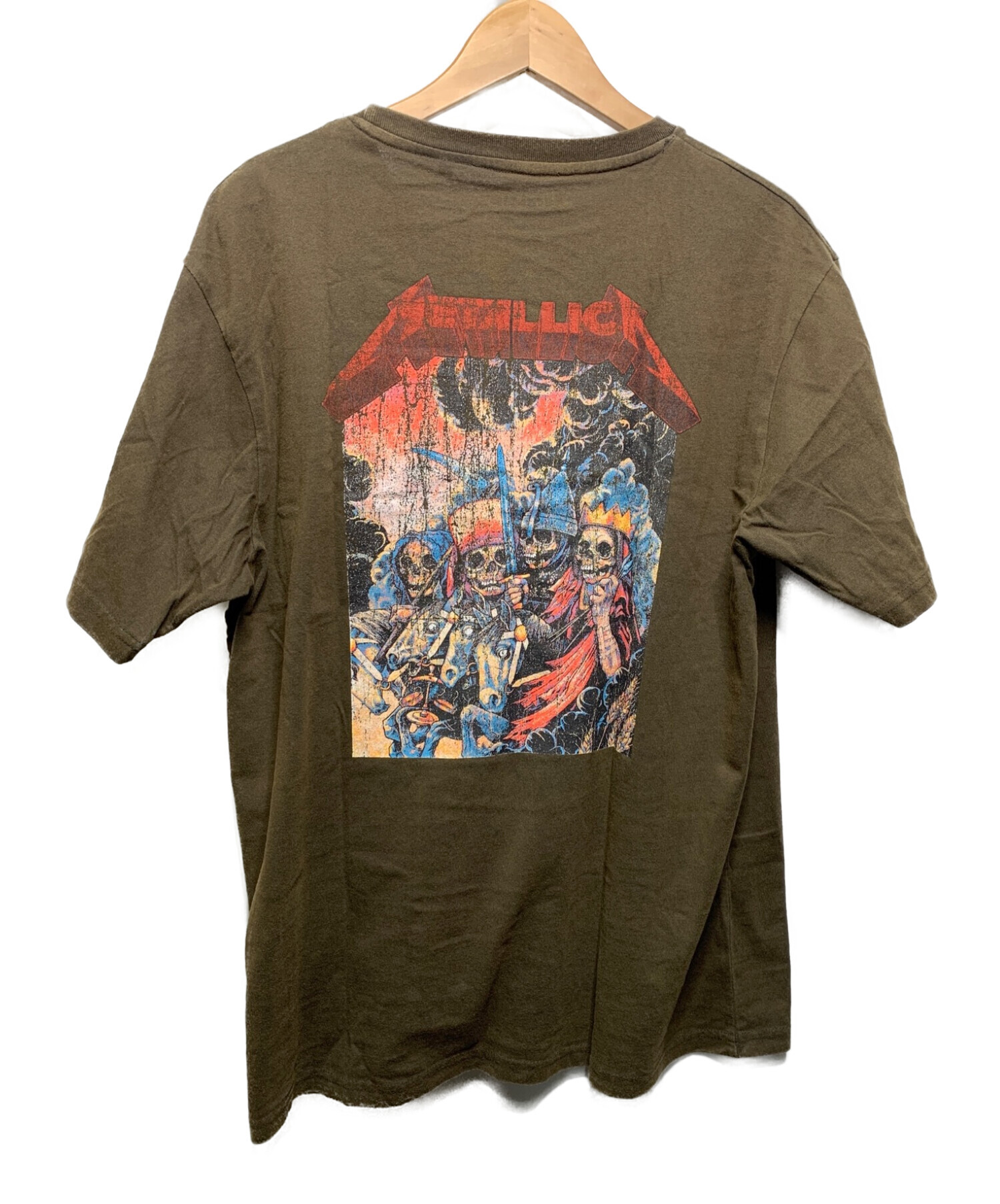 METALLICA (メタリカ) バンドTシャツ ブラウン サイズ:L