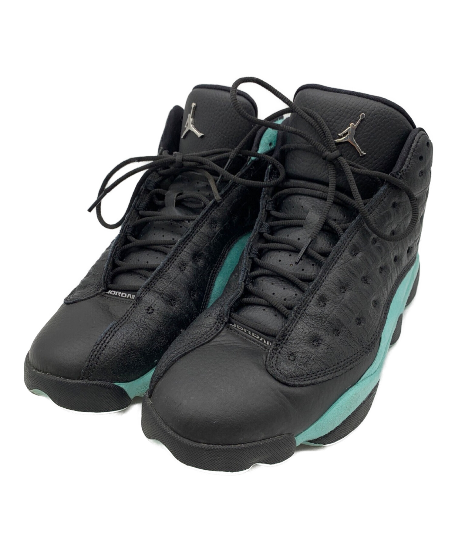 NIKE (ナイキ) AIR JORDAN 13 RETRO ブラック×アイランドグリーン サイズ:29