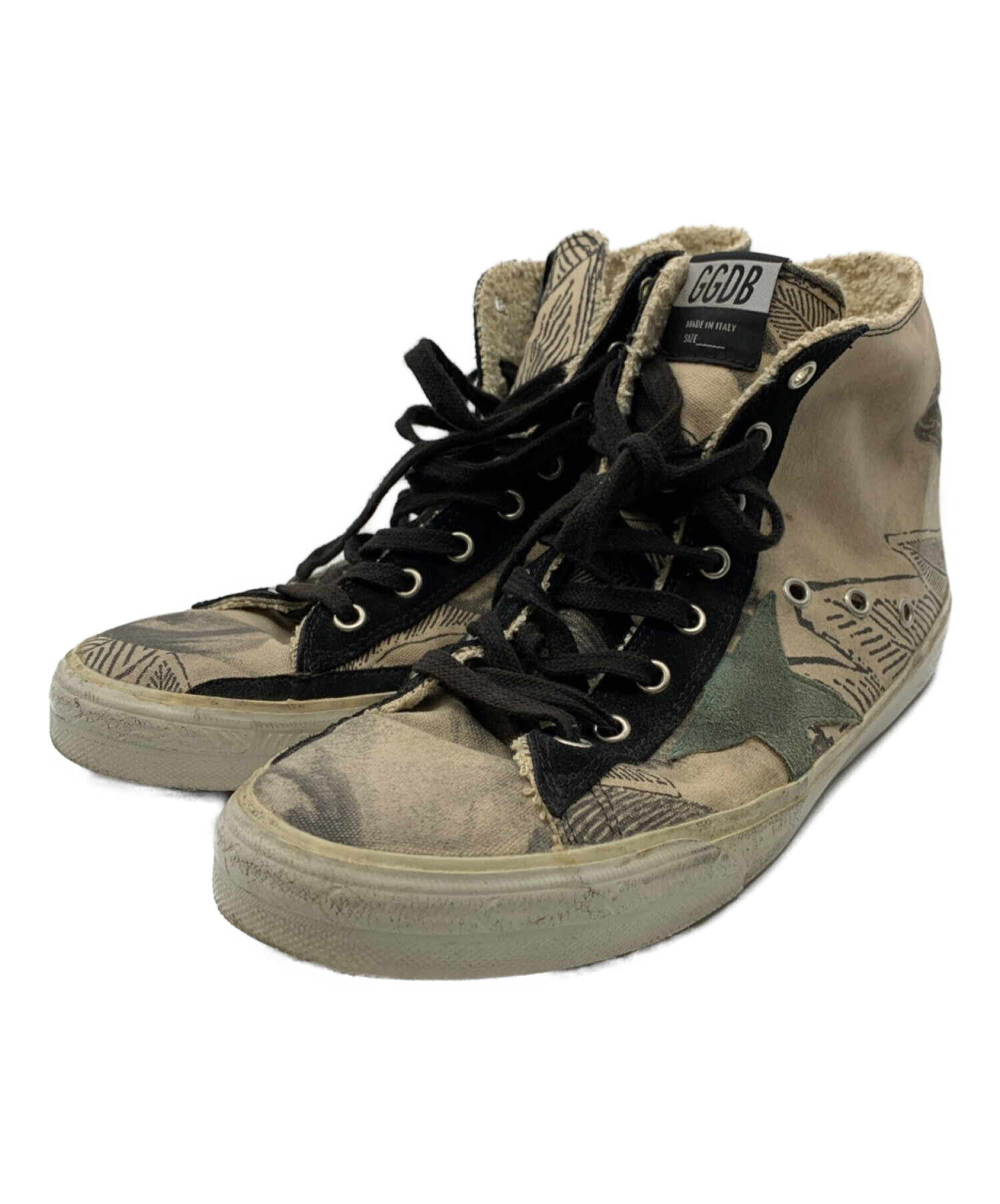 GOLDEN GOOSE (ゴールデングース) ハイカットスニーカー ベージュ サイズ:26