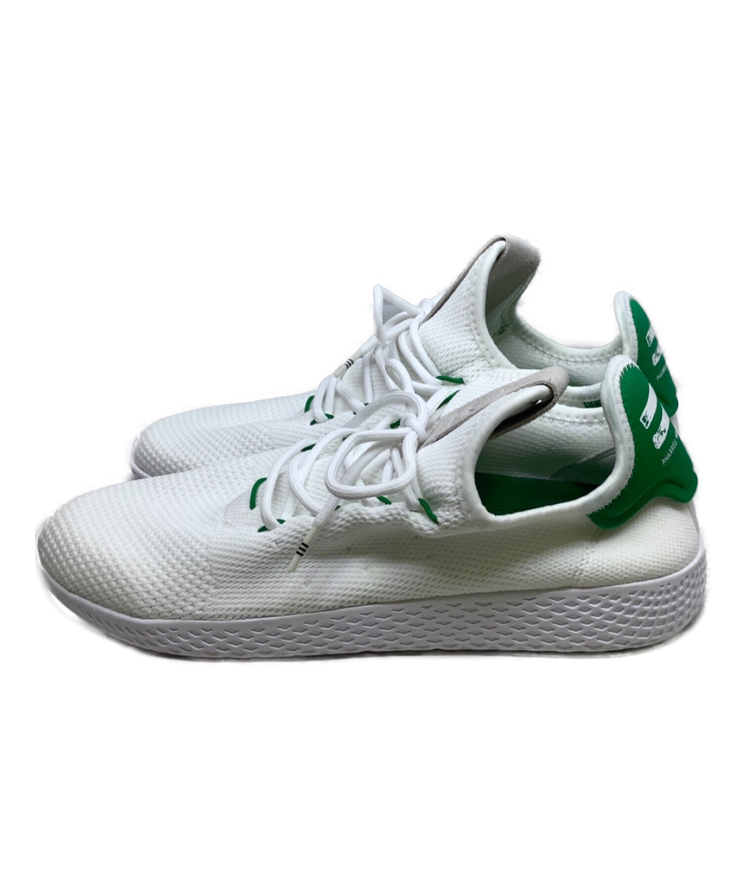 adidas originals×Pharrell Williams (アディダス オリジナルス×ファレル・ウィリアムス) スニーカー  ホワイト×グリーン サイズ:29.5