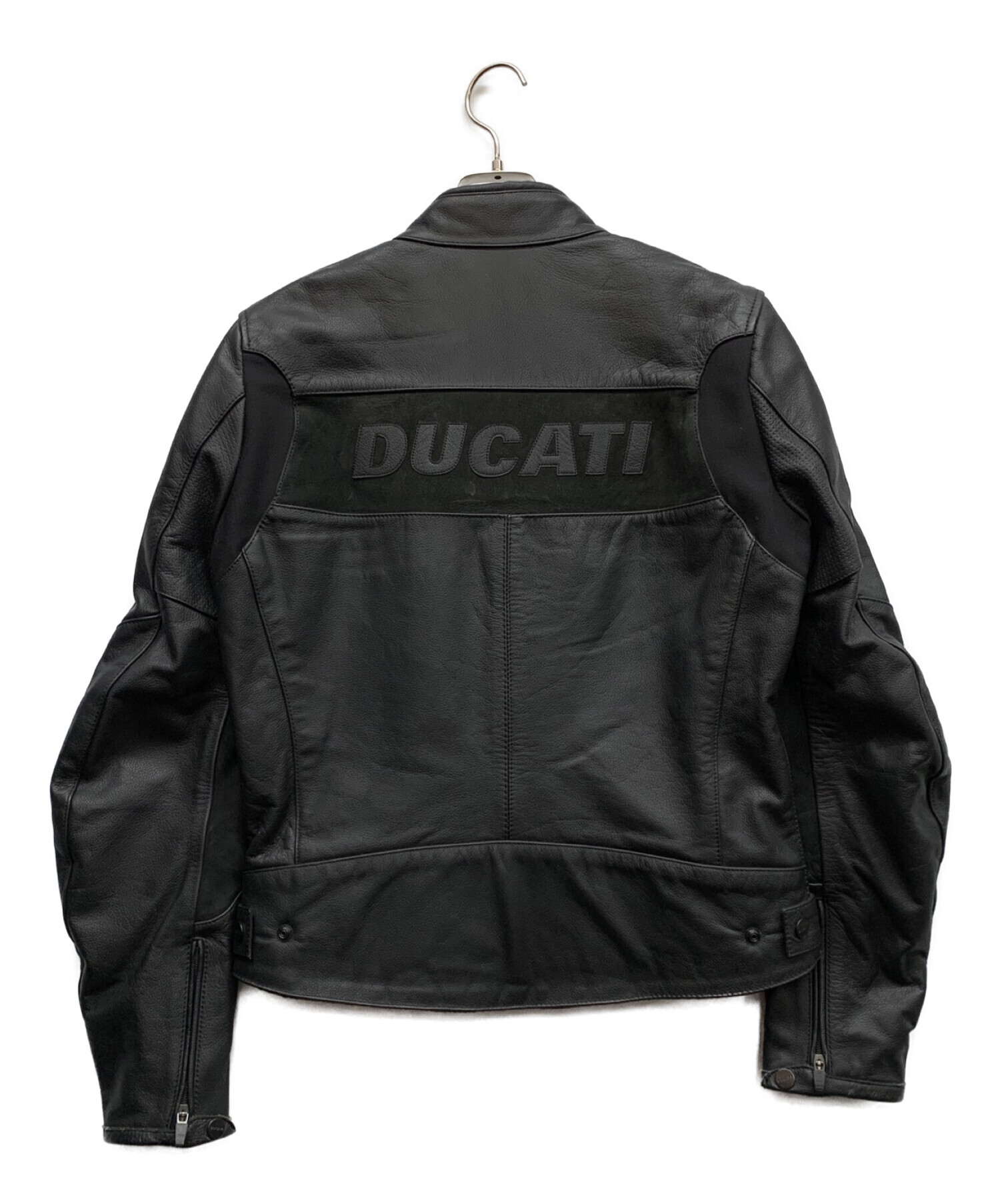 DUCATI (ドゥカティ) ライダースジャケット ブラック サイズ:S