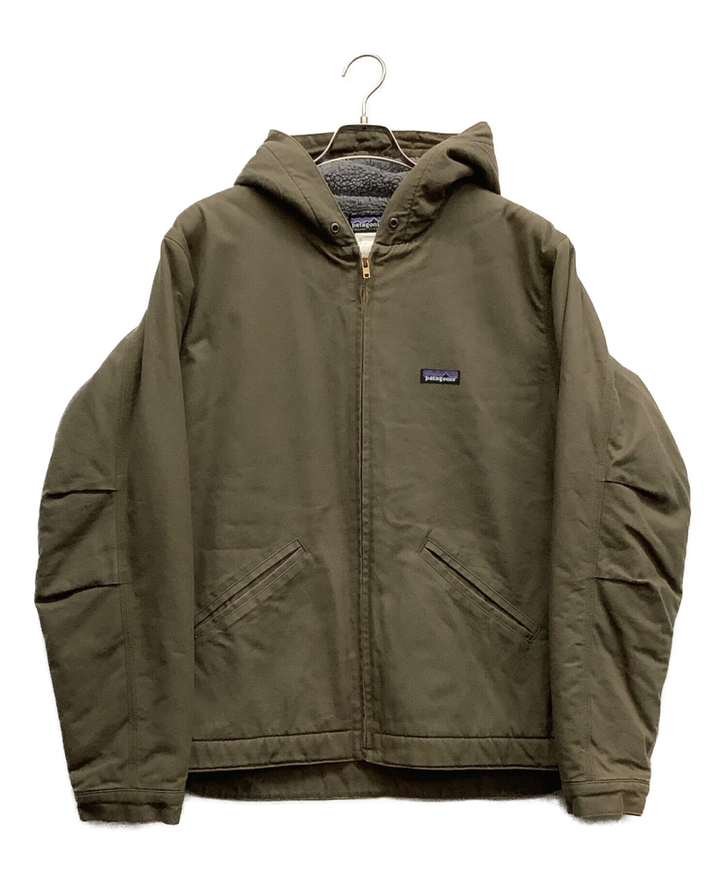 Patagonia (パタゴニア) ラインドキャンバスフーディ オリーブ サイズ:M