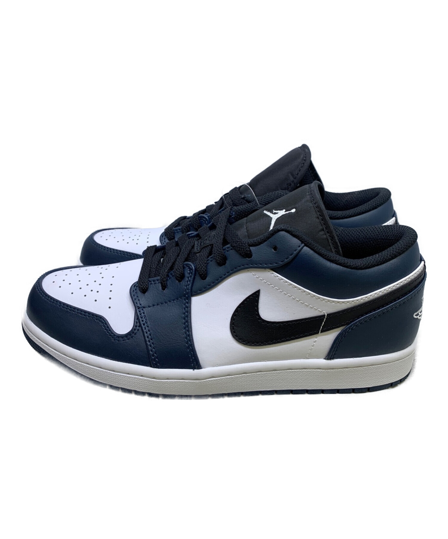 中古・古着通販】NIKE (ナイキ) Air Jordan 1 Low ホワイト×ネイビー