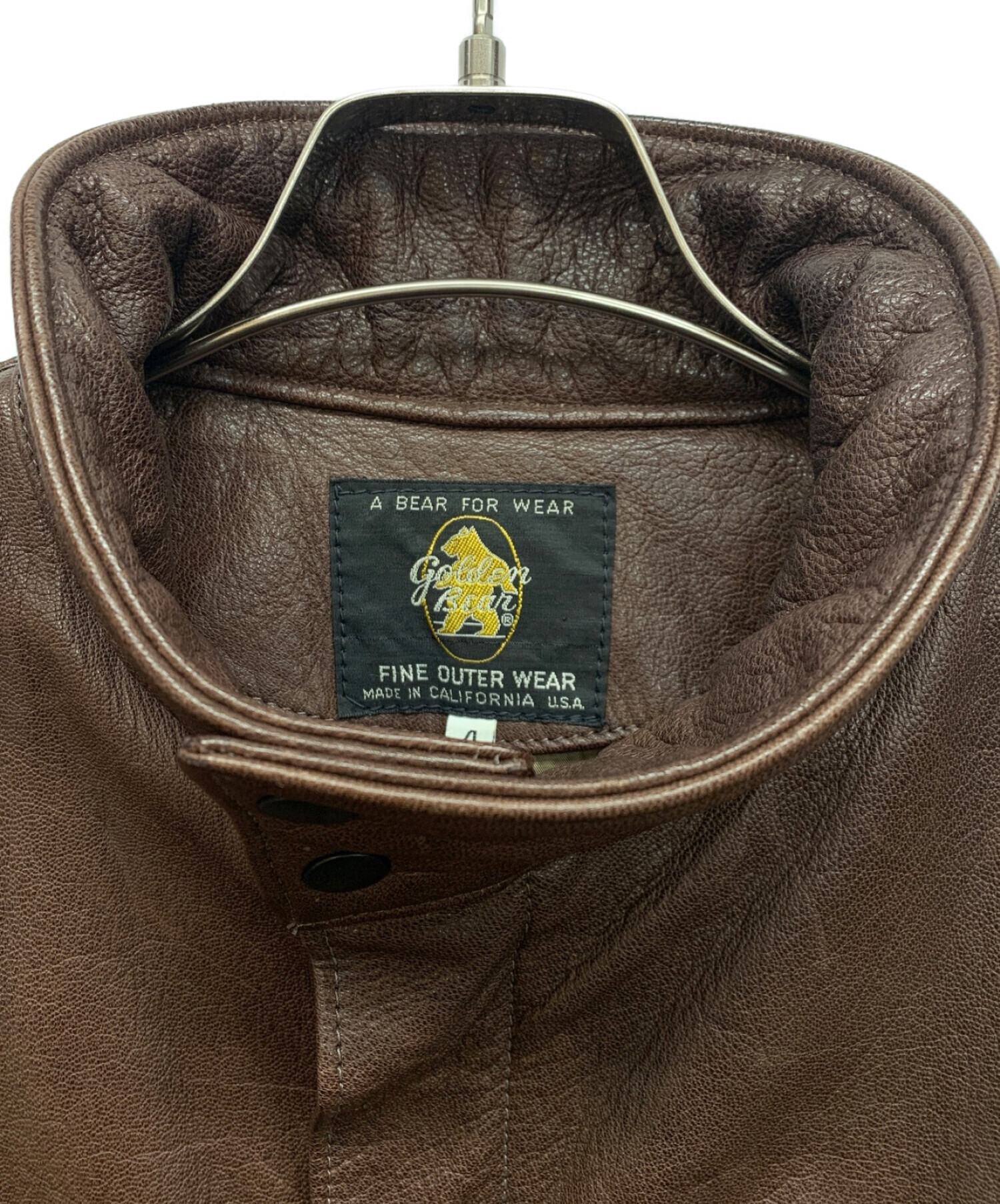 中古・古着通販】Golden Bear (ゴールデンベア) レザージャケット