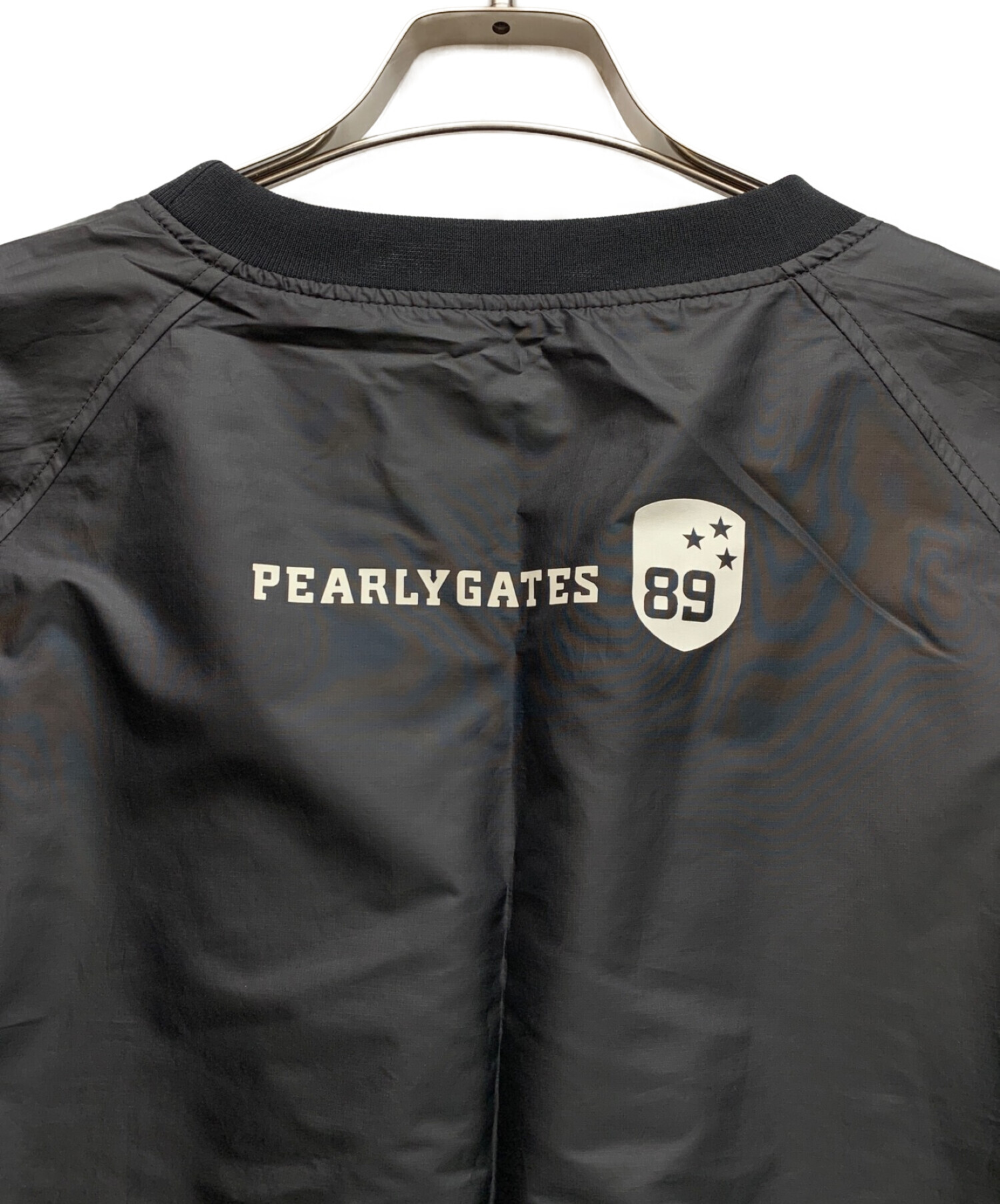 PEARLY GATES (パーリーゲイツ) ナイロンプルオーバー ブラック サイズ:5